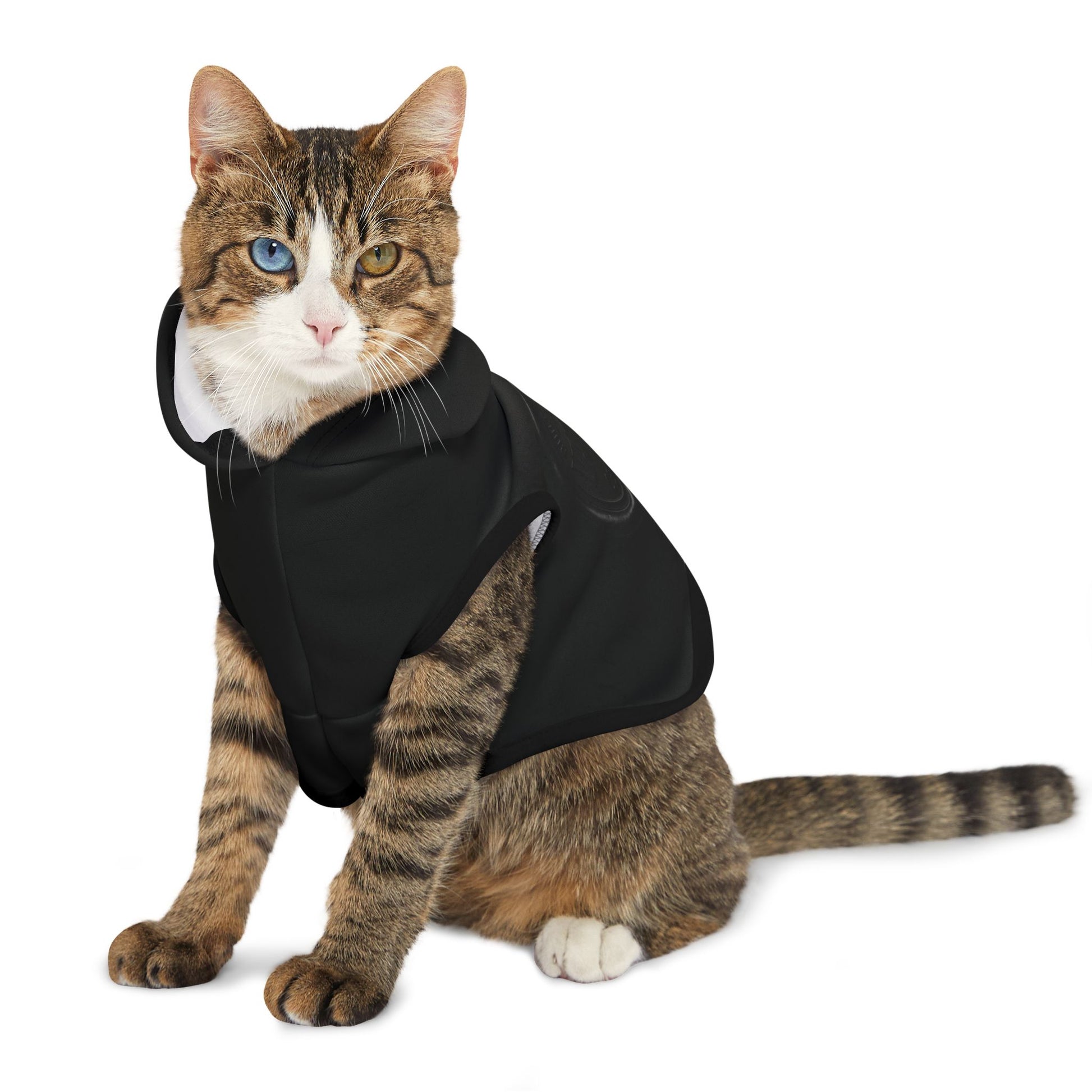 Vampyro Crimson Built for The Night Certified Black Pet Hoodie — Lightweight Hooded Dog & Cat Sweater