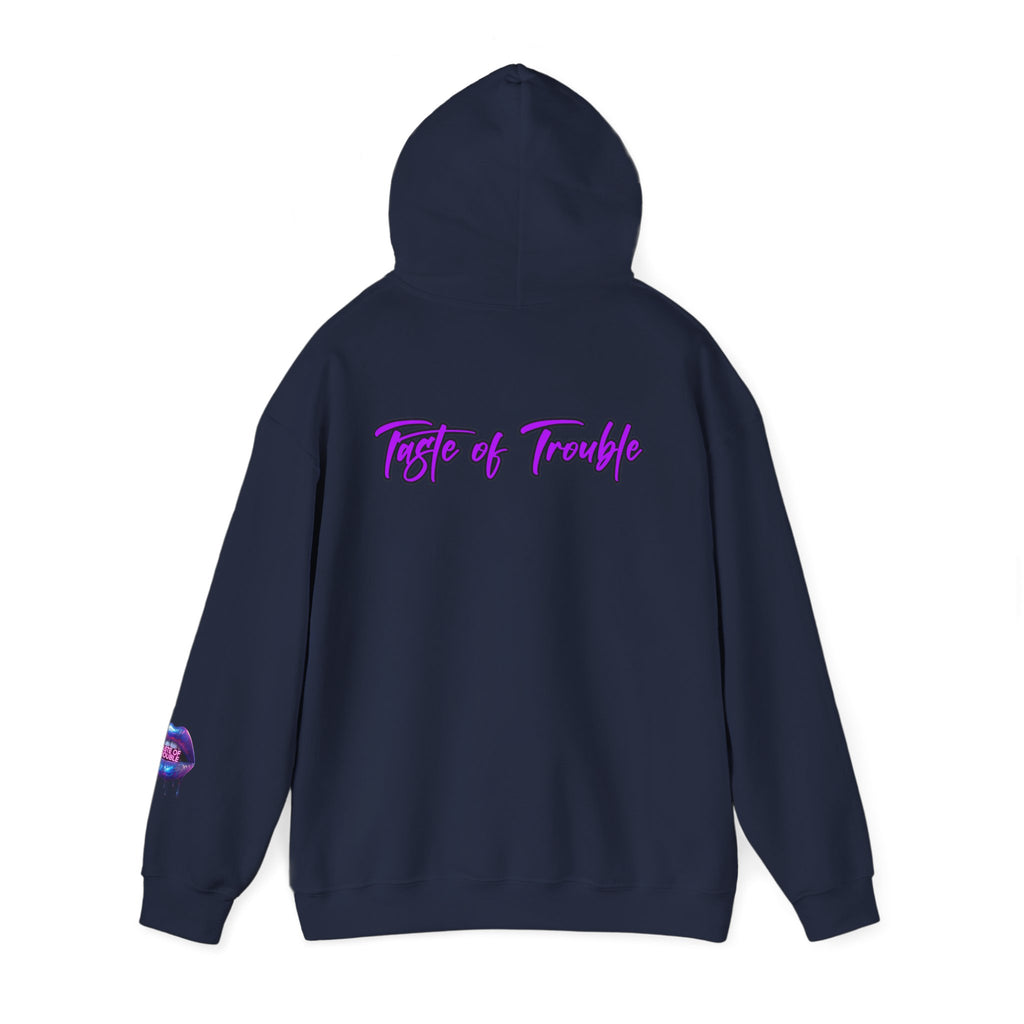 Taste of Trouble Inspirational Hoodie for Creative Souls, Motivational Sweatshirt, Unisex Heavy Blend, Modern Casual Wear, Gift for Artists, Trendy [...]