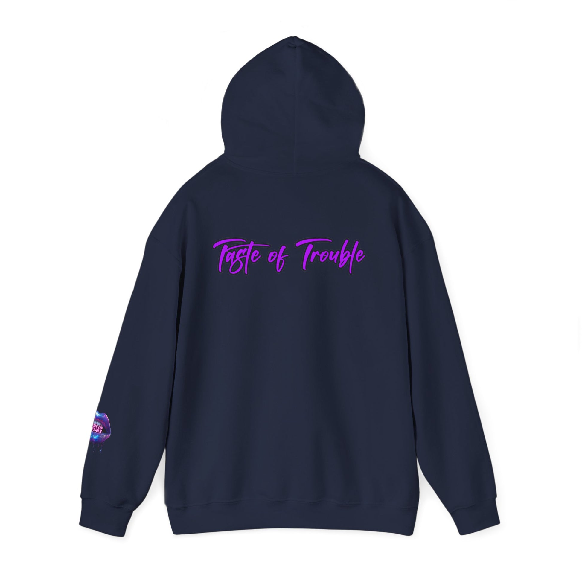 Taste of Trouble Inspirational Hoodie for Creative Souls, Motivational Sweatshirt, Unisex Heavy Blend, Modern Casual Wear, Gift for Artists, Trendy [...]