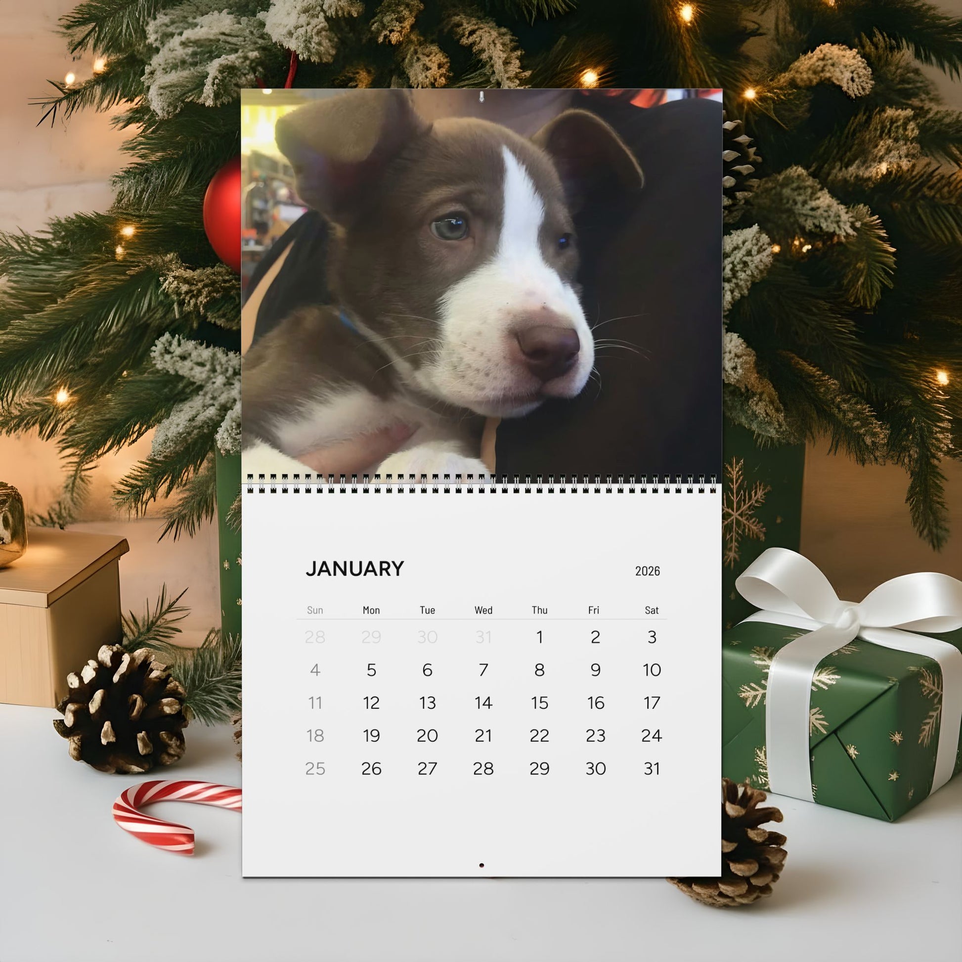Photo Wall Calendar 2026 Jeter — Custom Pet & Family 12-Month Calendar