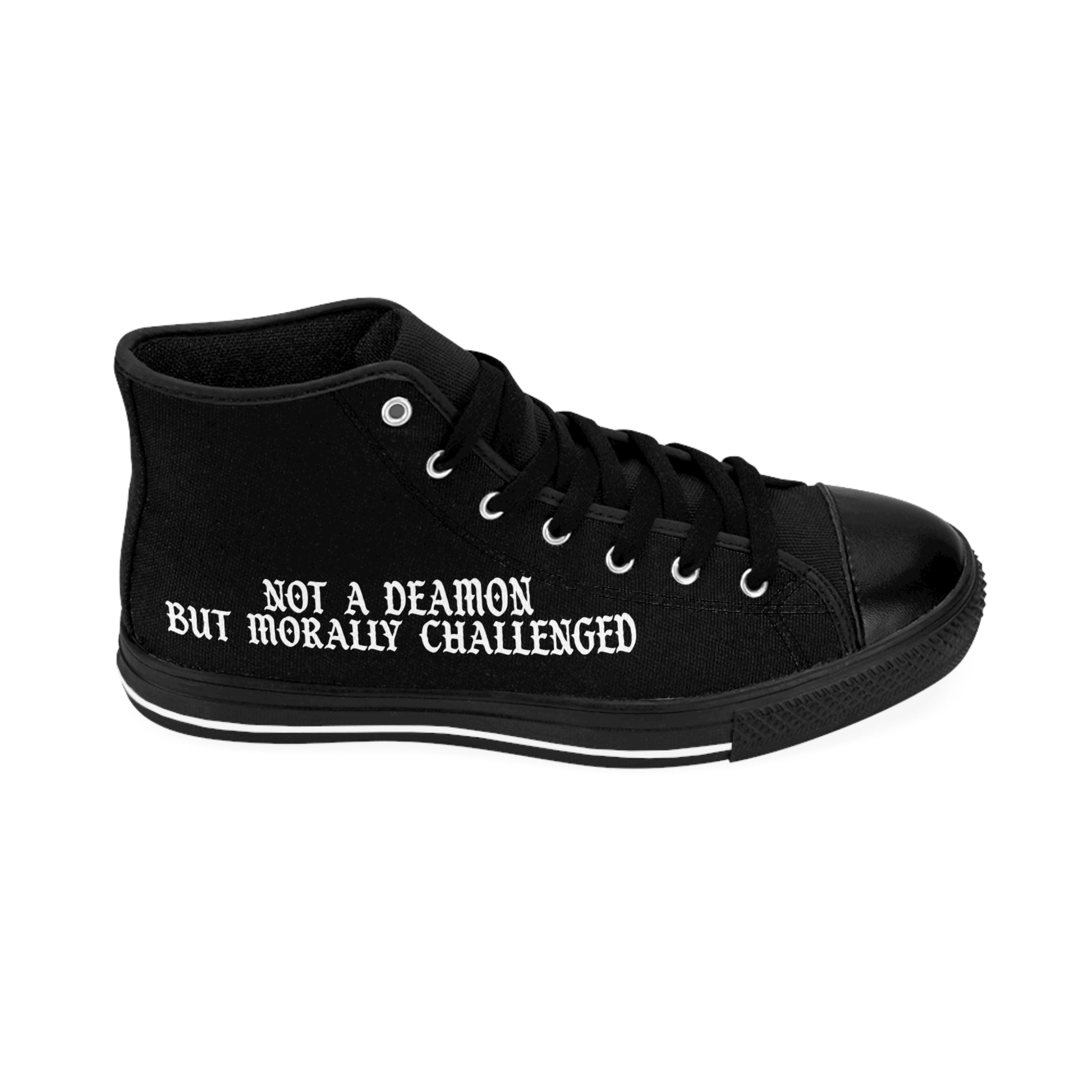 Not a Demon but Morally Challenged High Top Sneakers
