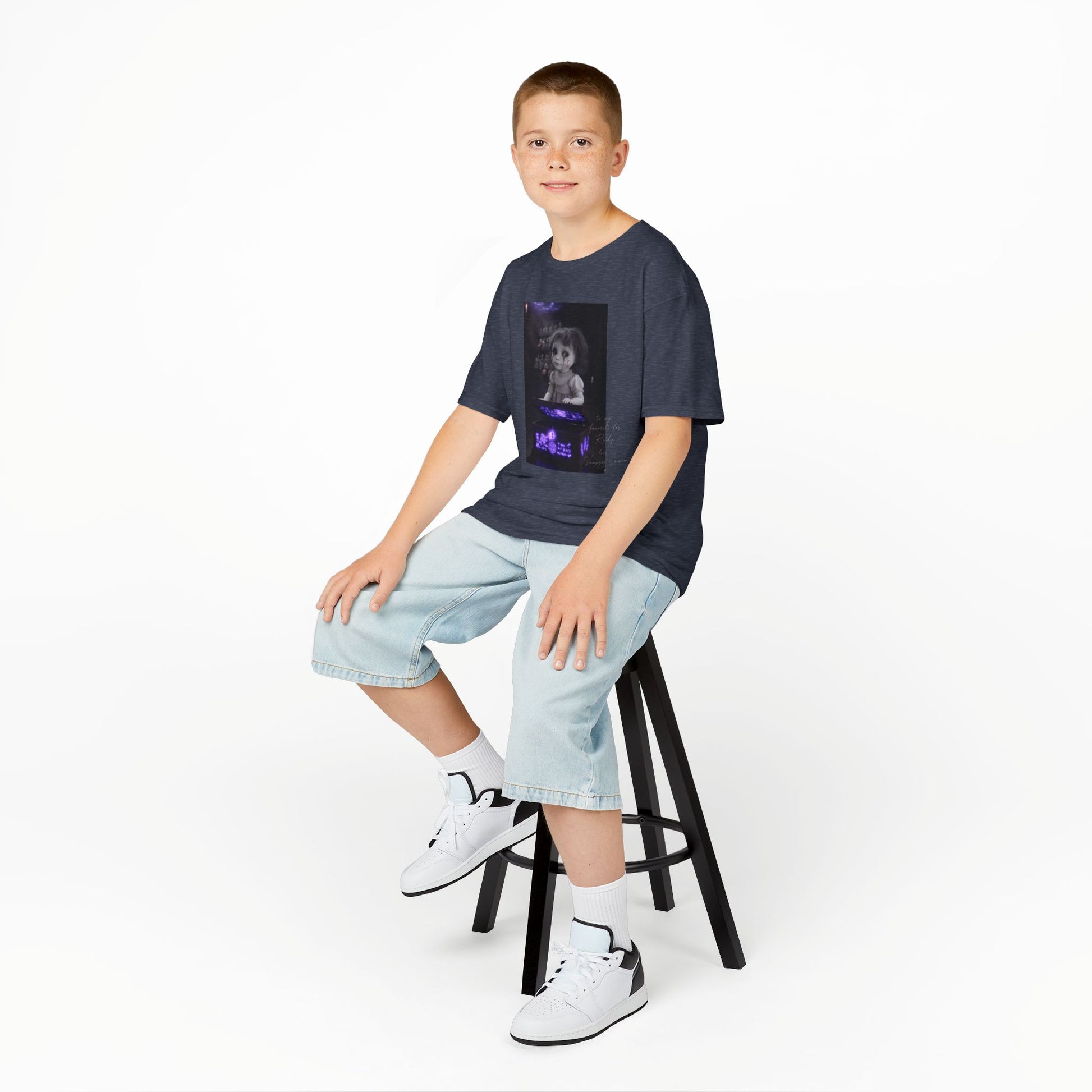 Vampyro Crimson – Haunted Music Box Kids Gothic Horror T-Shirt