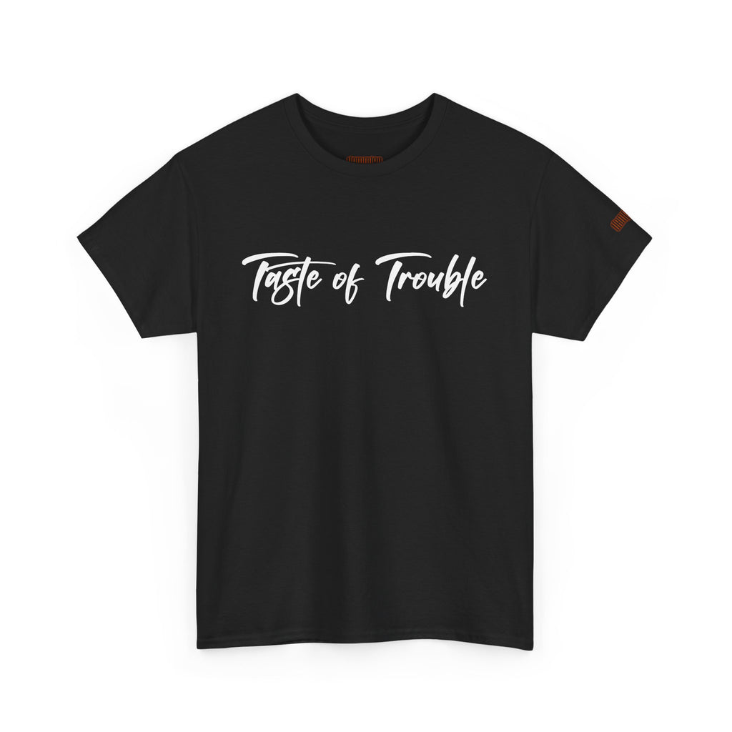 Taste of Trouble Vampyro Crimson Lyrics Unisex Heavy Cotton Tee - Casual Comfort, Everyday Wear, Gift for Friends, Stylish Casual Tee, Versatile Fashion