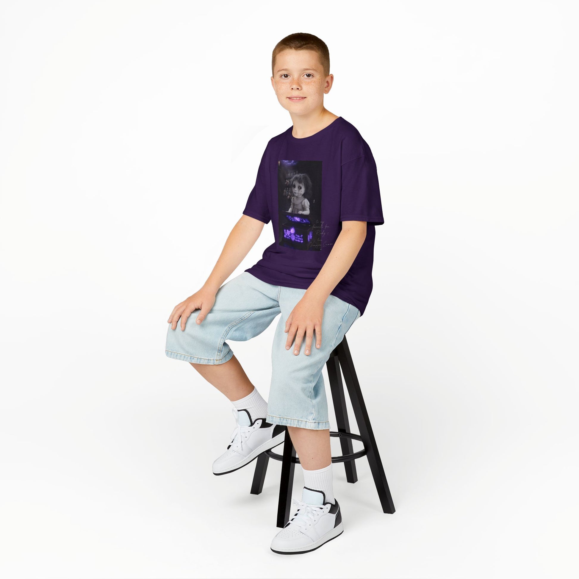 Vampyro Crimson – Haunted Music Box Kids Gothic Horror T-Shirt
