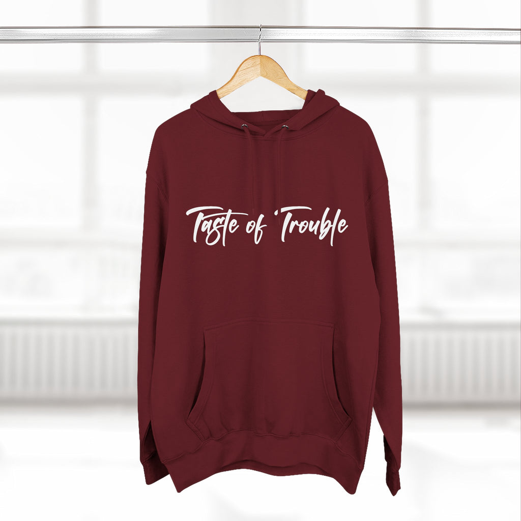Taste of Trouble Fleece Pullover, Cozy Gift for Women, Casual Wear, Motivational Apparel, Holiday Gift