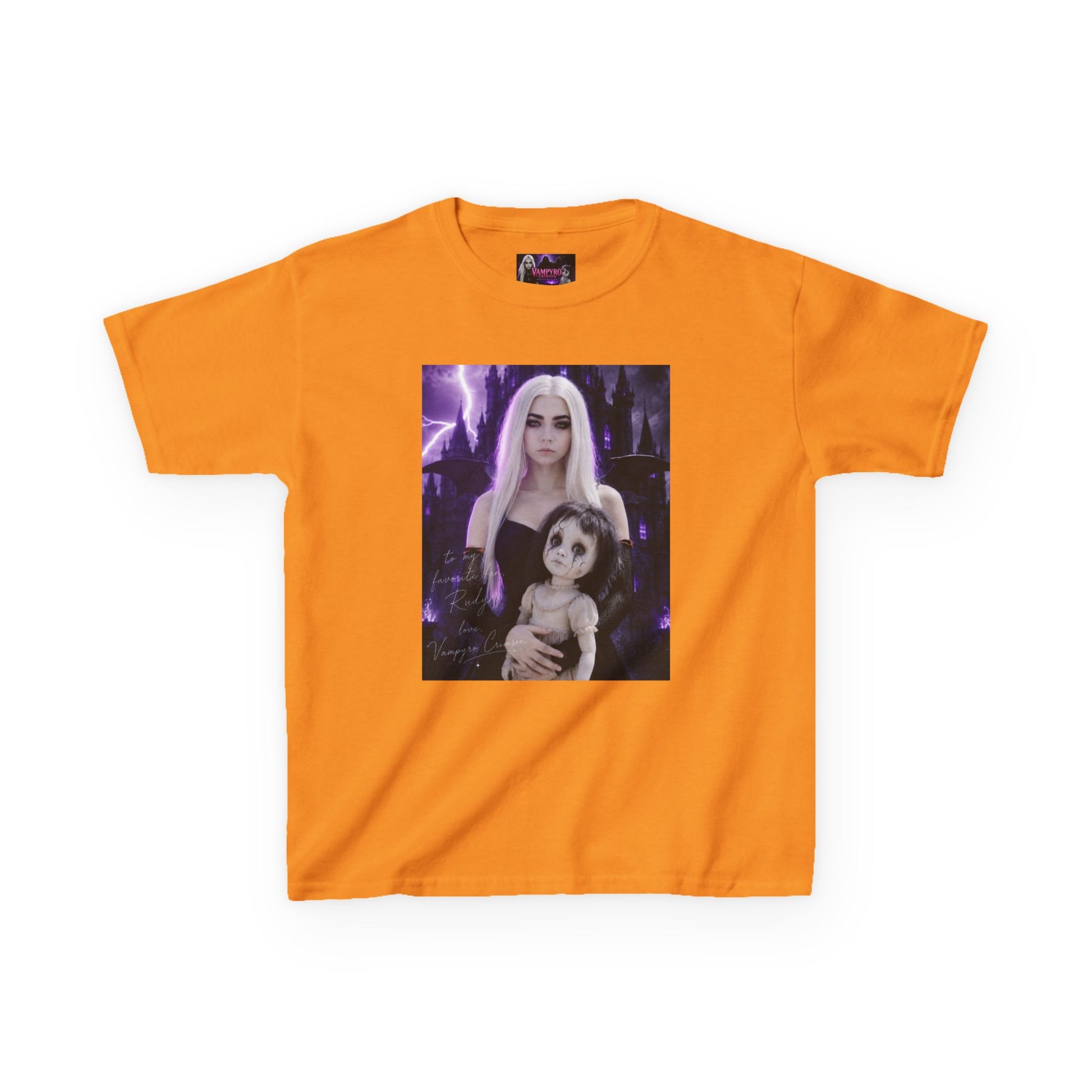 Vampyro Crimson “Haunted Music Box” Official Kids Tee – Gothic Doll Edition