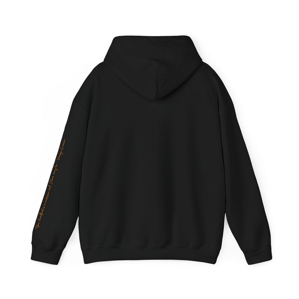 Vampyro Crimson Digitally Autographed Portrait Graphic Hoodie —  "Your heartbeat is a confession and I hear every lie." Vampyro Crimson