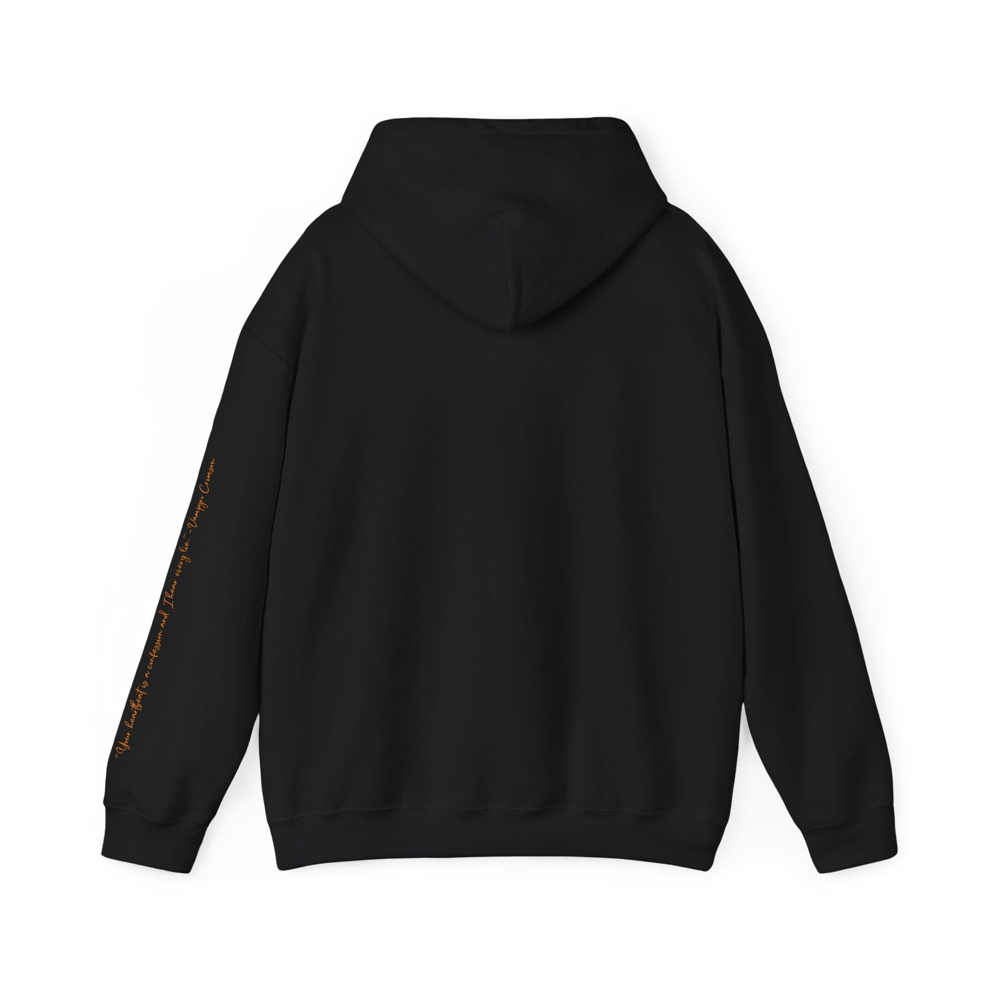 Vampyro Crimson Digitally Autographed Portrait Graphic Hoodie —  "Your heartbeat is a confession and I hear every lie." Vampyro Crimson