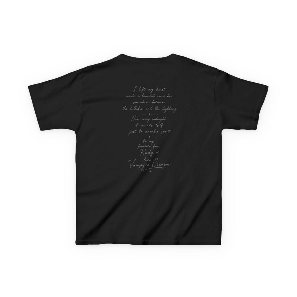 Vampyro Crimson “Haunted Music Box” Official Kids Tee – Gothic Doll Edition