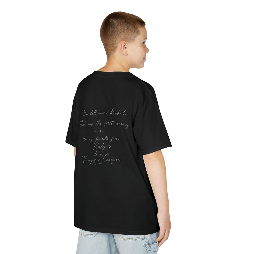 Vampyro Crimson – Haunted Music Box Kids Gothic Horror T-Shirt