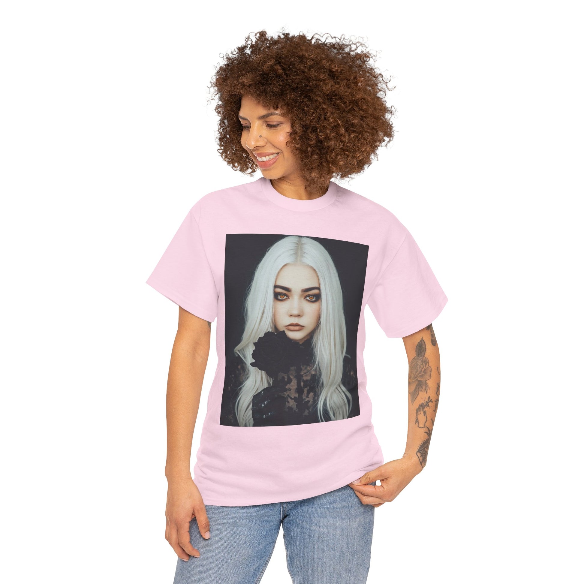Digitally Autographed Vampyro Crimson Gothic Art Unisex Tee, Halloween Shirt, Alternative Fashion, Spooky Graphic Tee, Witchy Aesthetic Clothing, Edgy Outfit Idea