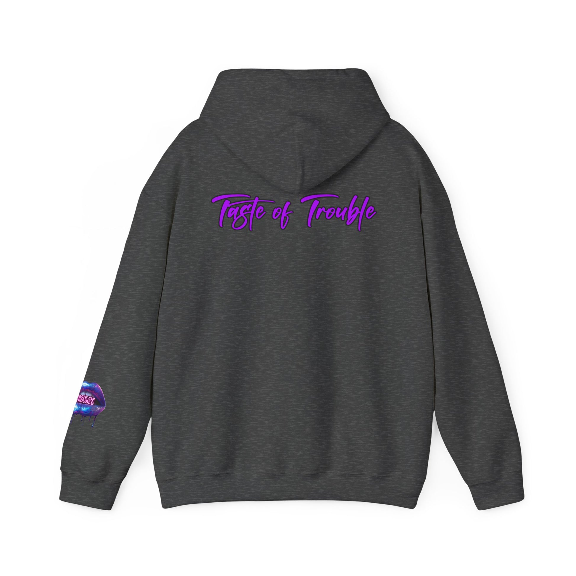 Taste of Trouble Inspirational Hoodie for Creative Souls, Motivational Sweatshirt, Unisex Heavy Blend, Modern Casual Wear, Gift for Artists, Trendy [...]