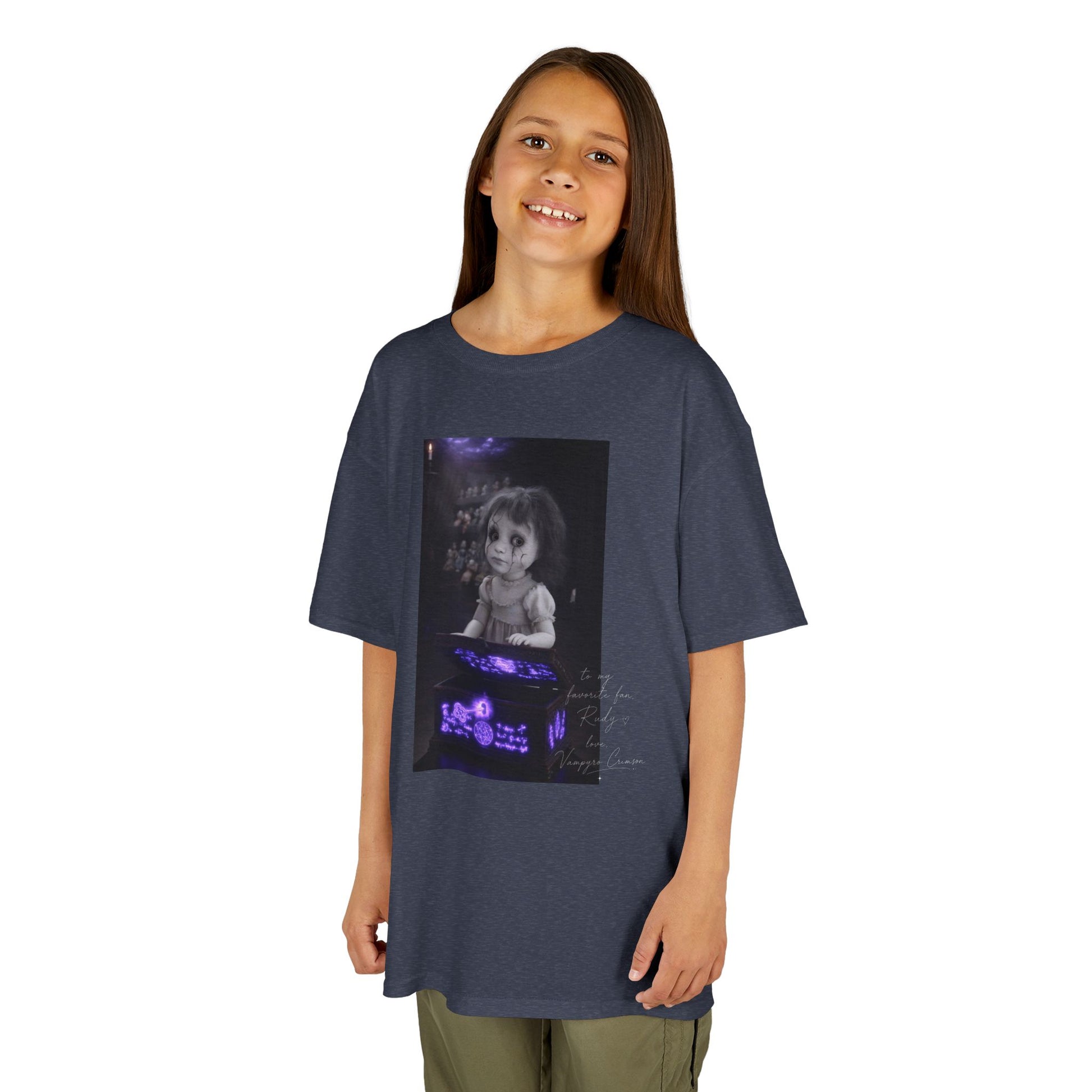 Vampyro Crimson – Haunted Music Box Kids Gothic Horror T-Shirt