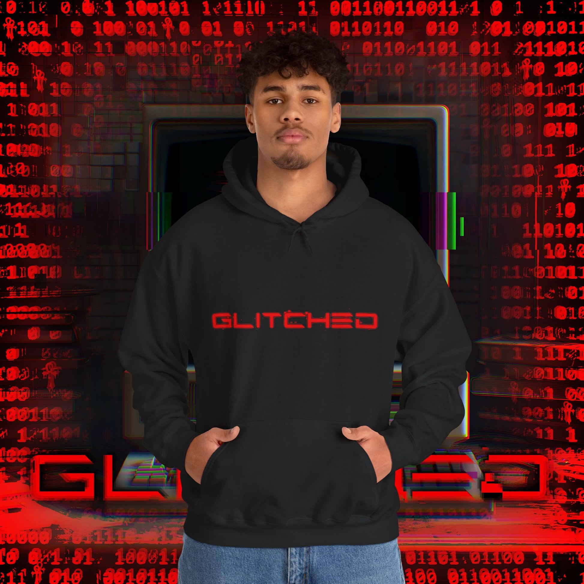Glitched Album Hooded Sweatshirt