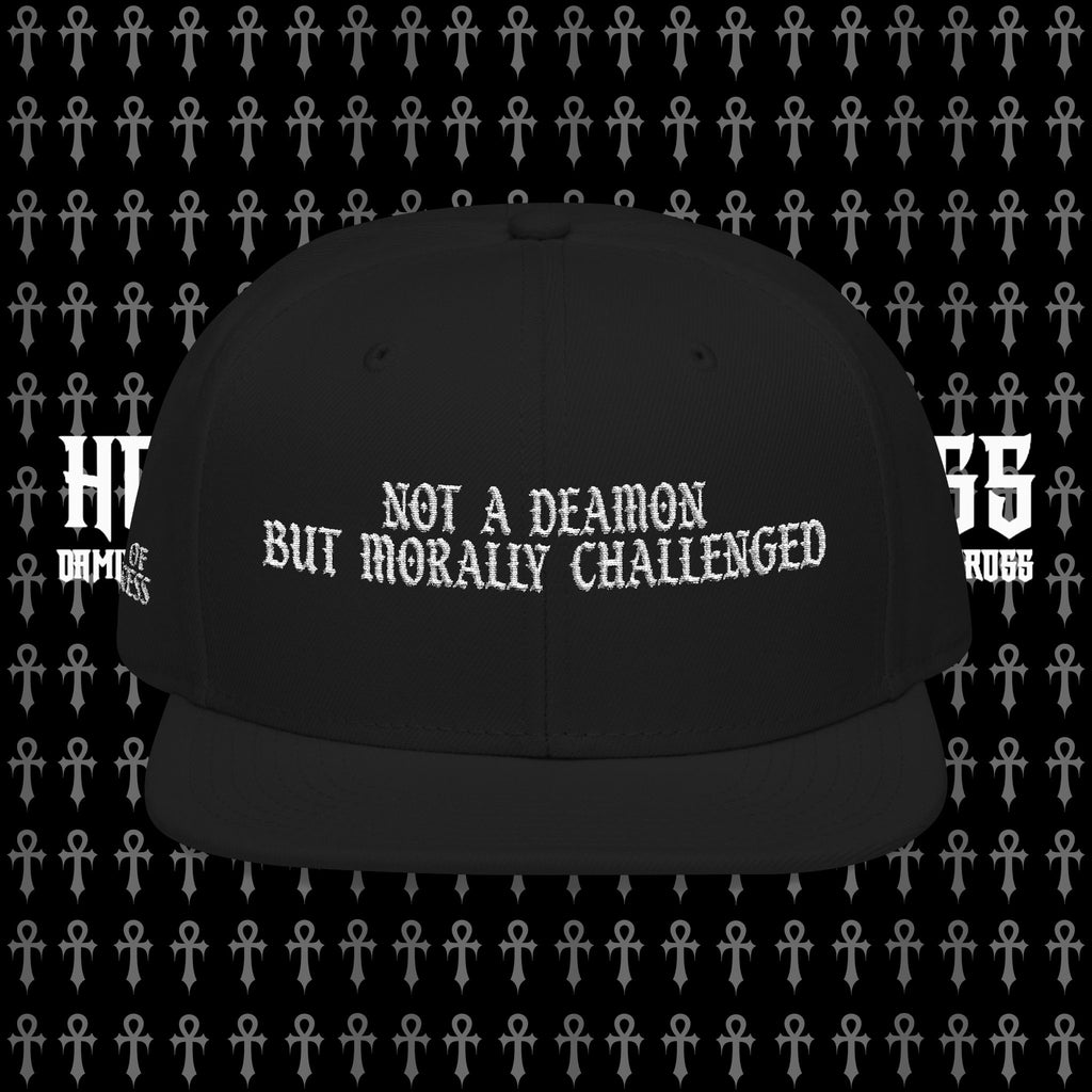 Not a Demon But Morally Challenged Snapback Hat