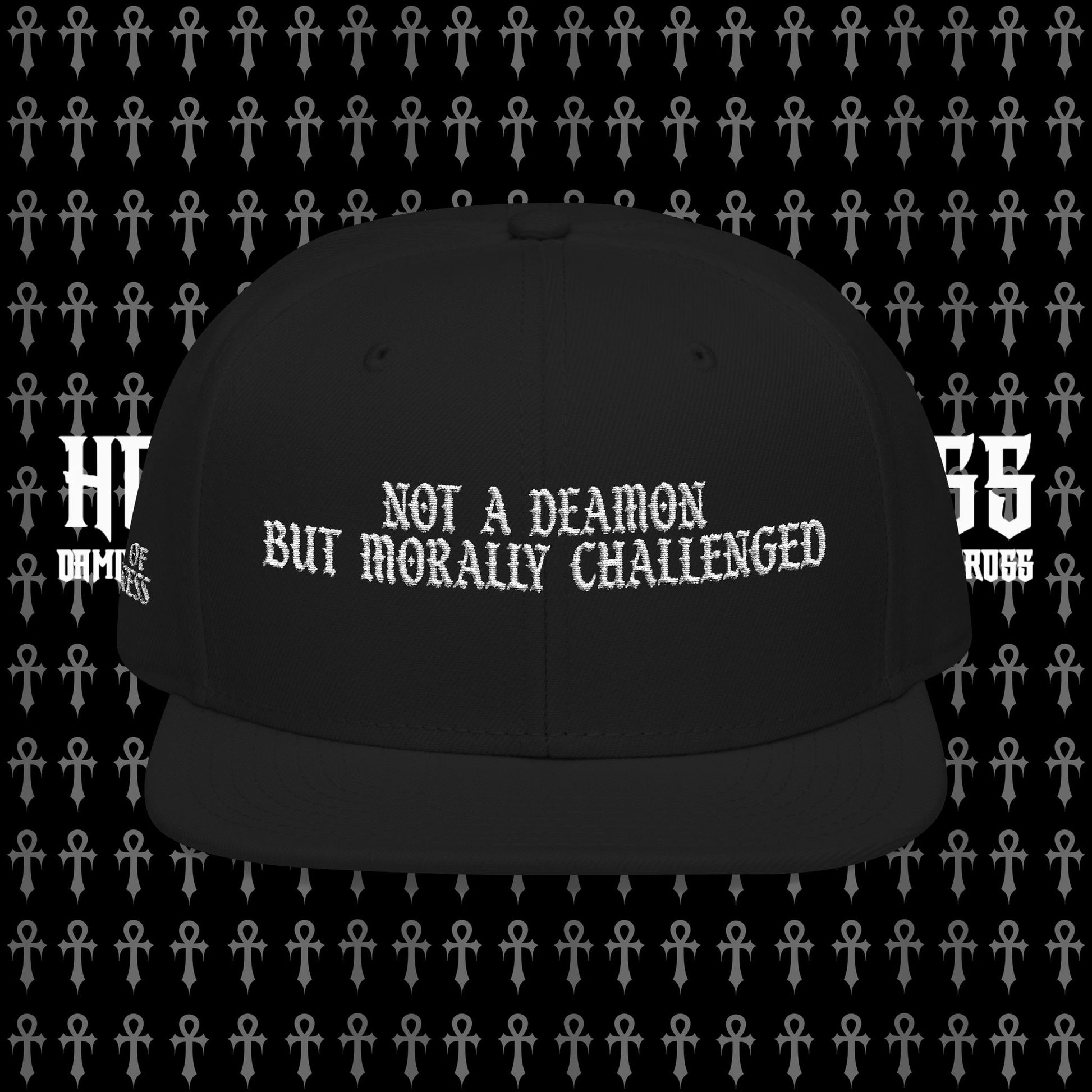 Not a Demon But Morally Challenged Snapback Hat
