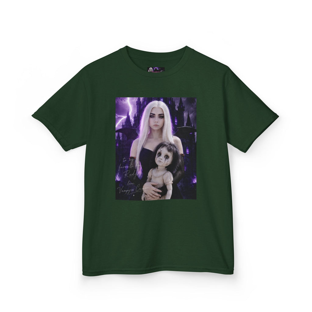 Vampyro Crimson “Haunted Music Box” Official Kids Tee – Gothic Doll Edition