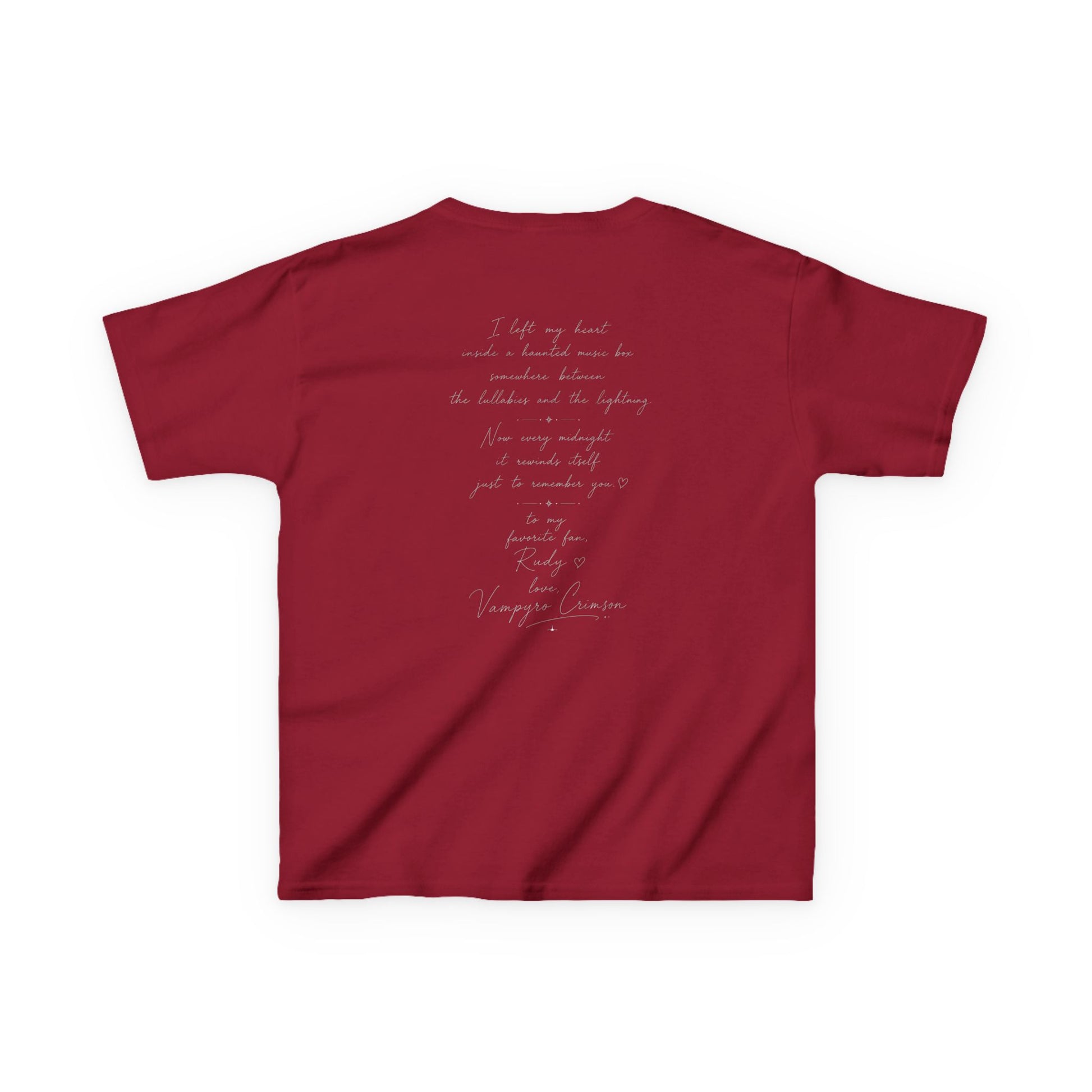 Vampyro Crimson “Haunted Music Box” Official Kids Tee – Gothic Doll Edition