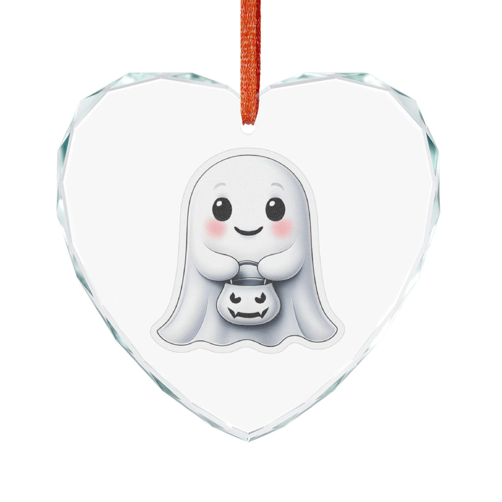 Vampyro Crimson Ghostly Friend Charming Halloween Ornament - Spooky Decor for Fall, Cute Halloween Gift, Glass Hanging Decoration, Unique Halloween Keepsake