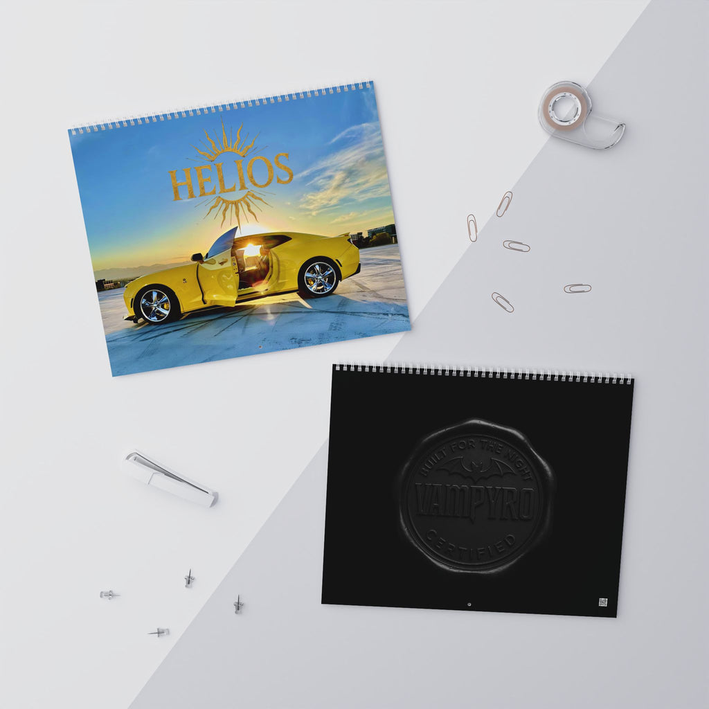 2026 Helios Wall Calendar — Monthly Scenic Helios Car Photos