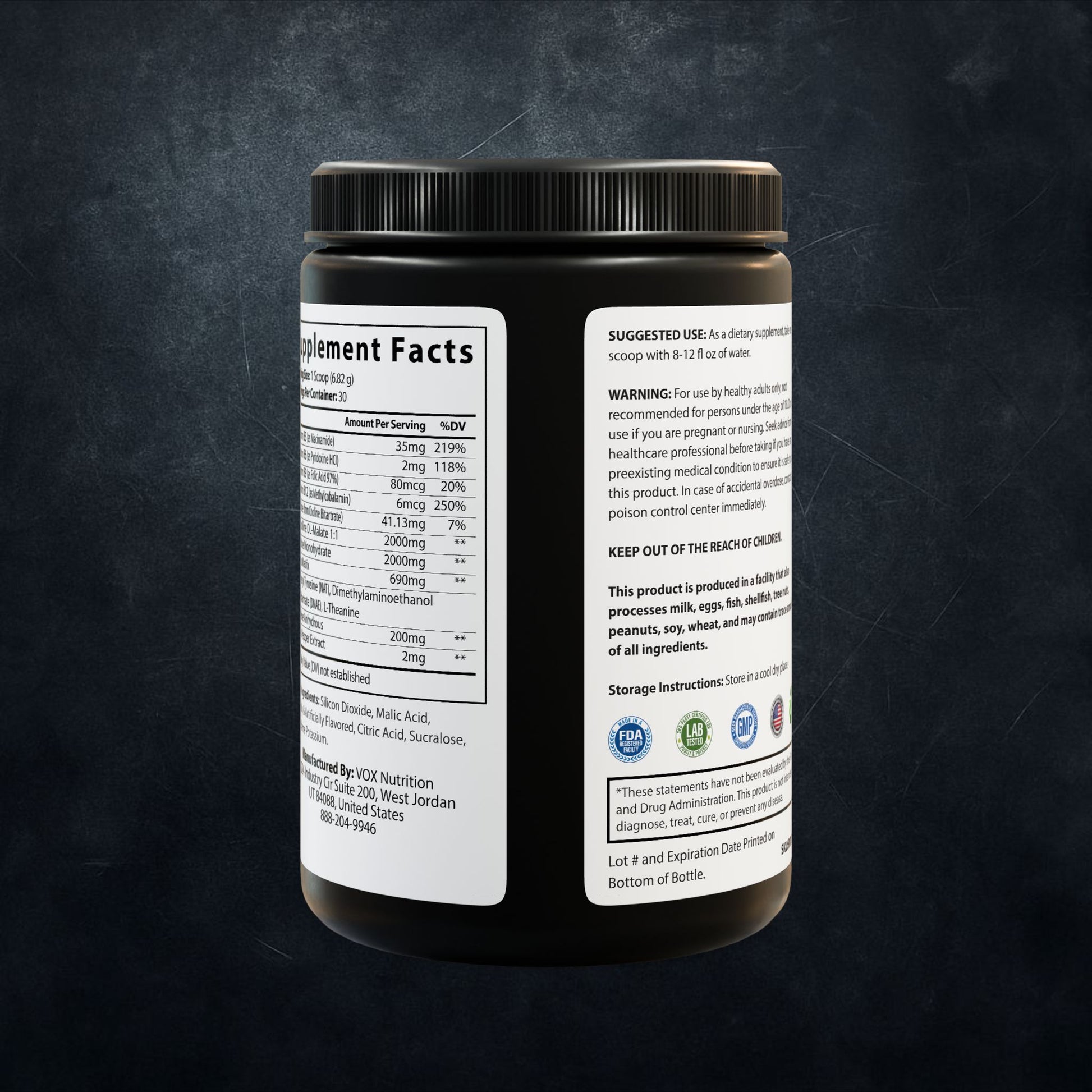 Darhk Energy Fruit Punch Pre-Workout Supplement