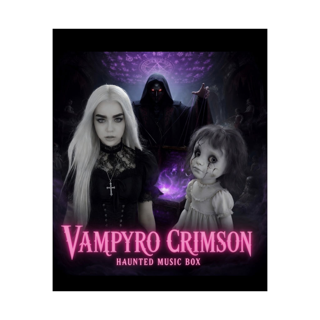 Vampyro Crimson Haunted Music Box Matte Poster