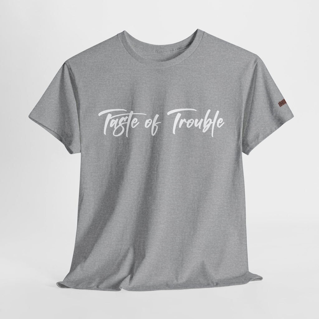 Taste of Trouble Vampyro Crimson Lyrics Unisex Heavy Cotton Tee - Casual Comfort, Everyday Wear, Gift for Friends, Stylish Casual Tee, Versatile Fashion