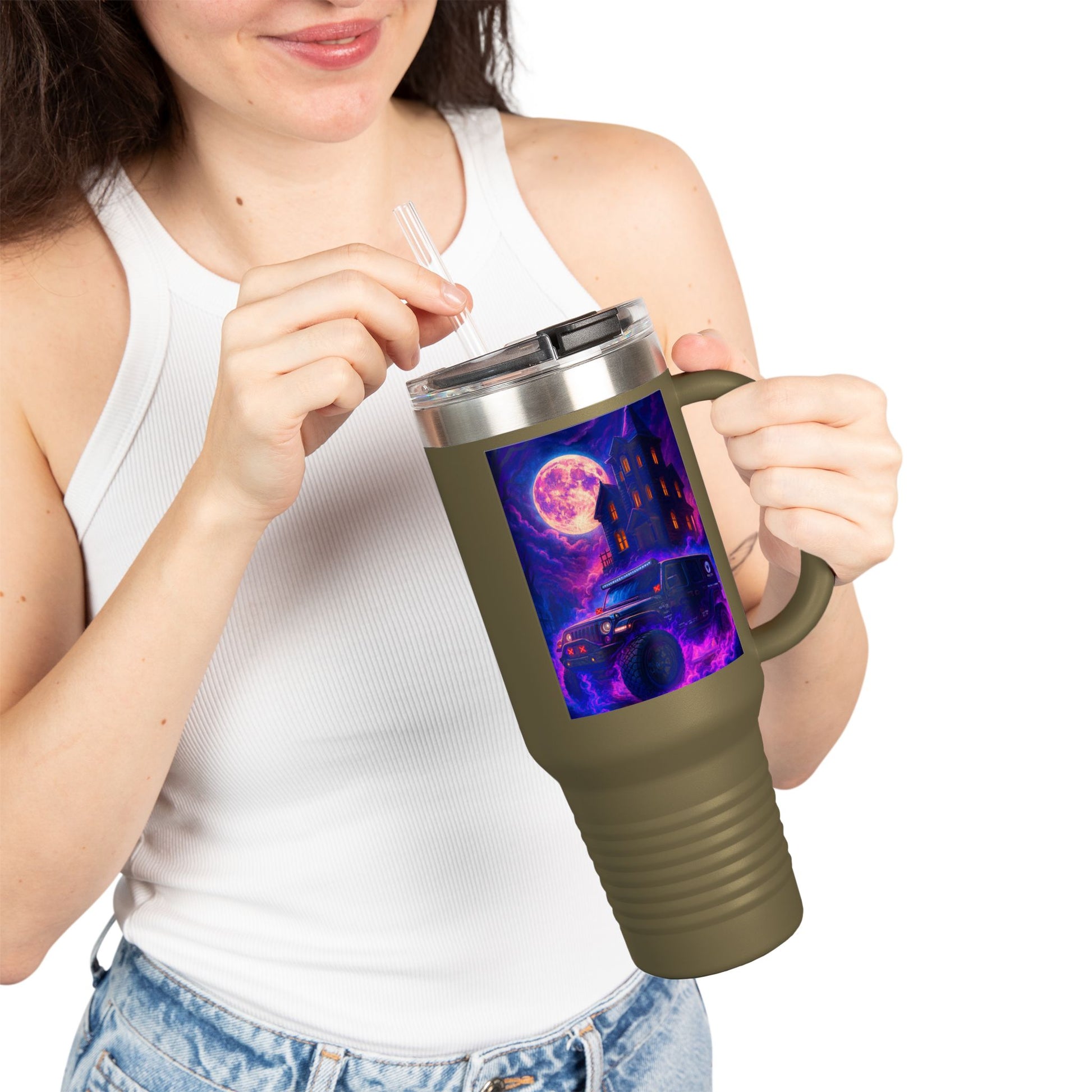 Pap Jeep Enthusiast Cosmic Adventure Insulated Travel Mug, 40oz - Perfect for Road Trips, Camping, and Stargazing - Unique Gifts for Wanderlusters, Coffee [...]