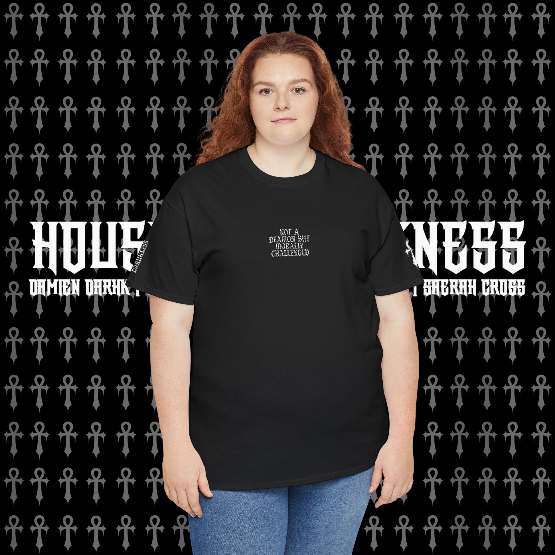 Not a Demon but Morally Challenged - Embroidered Tee