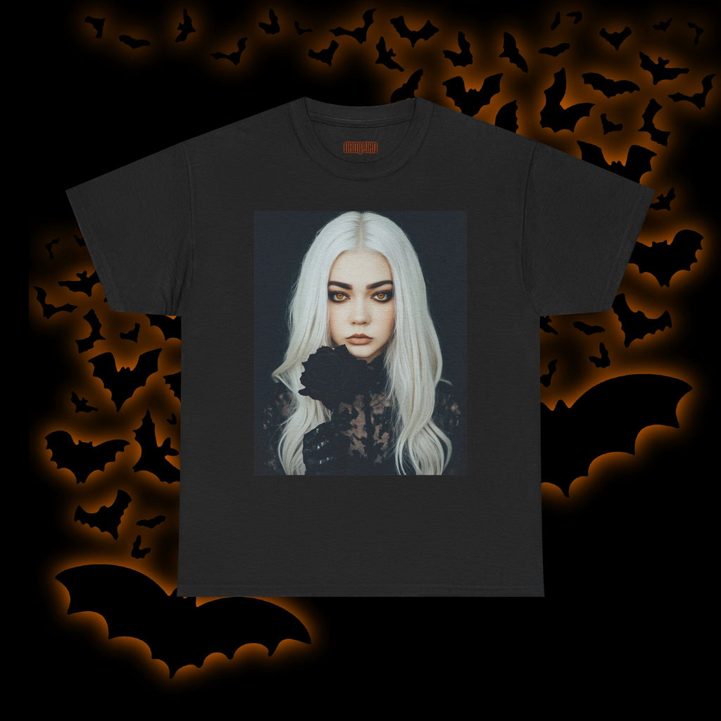 Digitally Autographed Vampyro Crimson Gothic Art Unisex Tee, Halloween Shirt, Alternative Fashion, Spooky Graphic Tee, Witchy Aesthetic Clothing, Edgy Outfit Idea