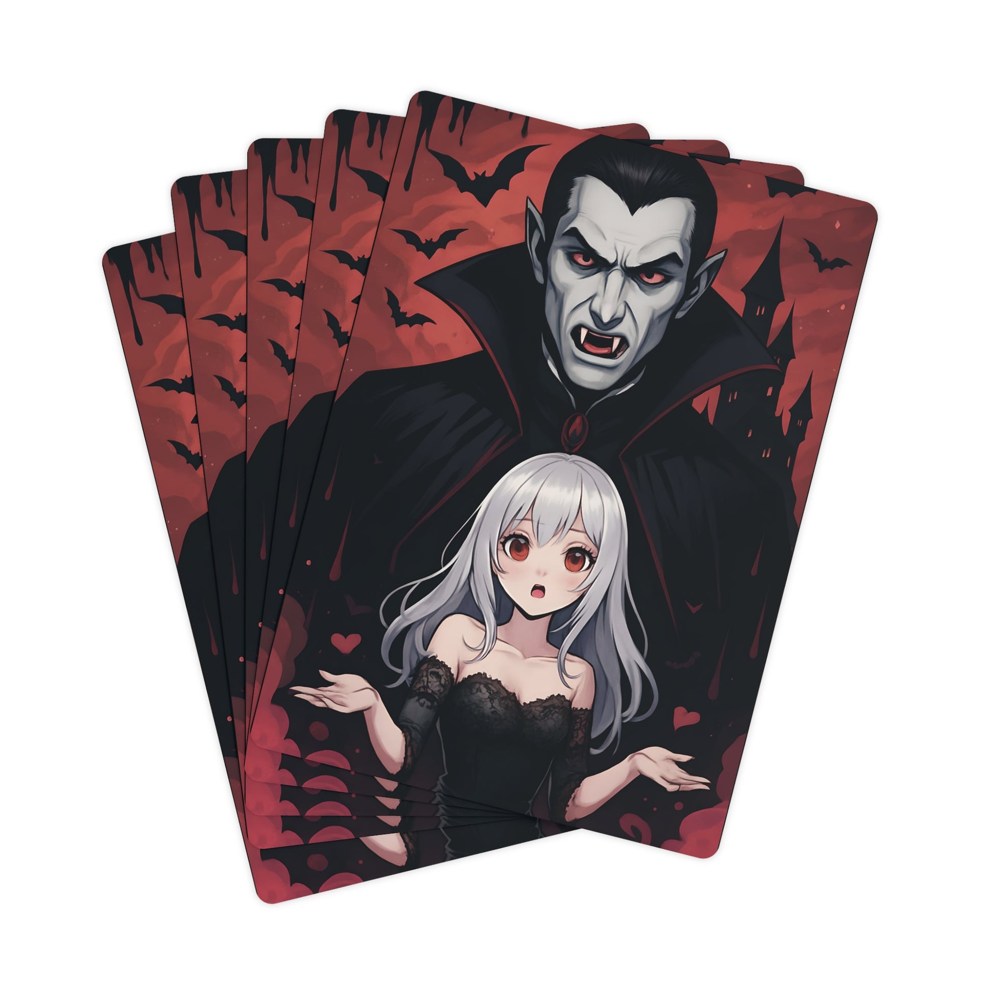 Vampire-Themed Poker Cards, Unique Card Game Gift, Halloween Decor, Party Games, Collectible Playing Cards