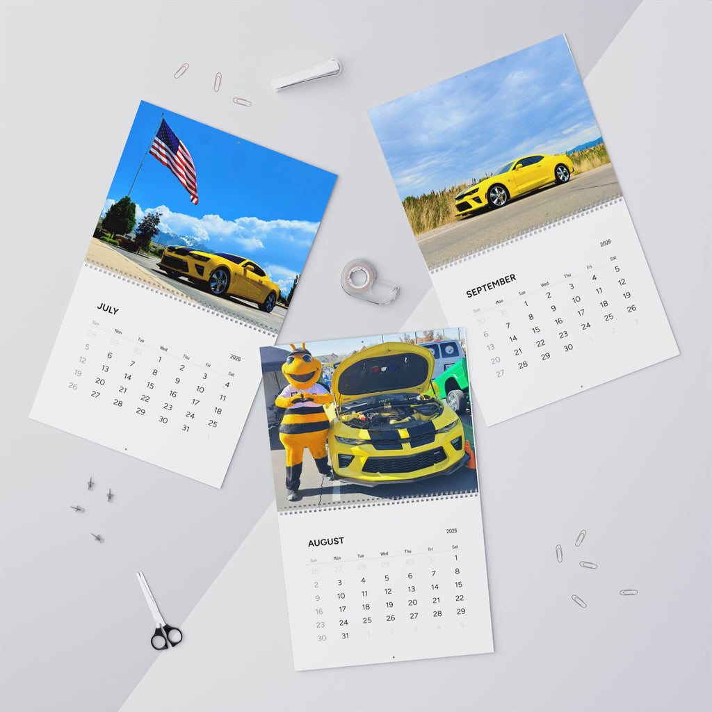 2026 Helios Wall Calendar — Monthly Scenic Helios Car Photos