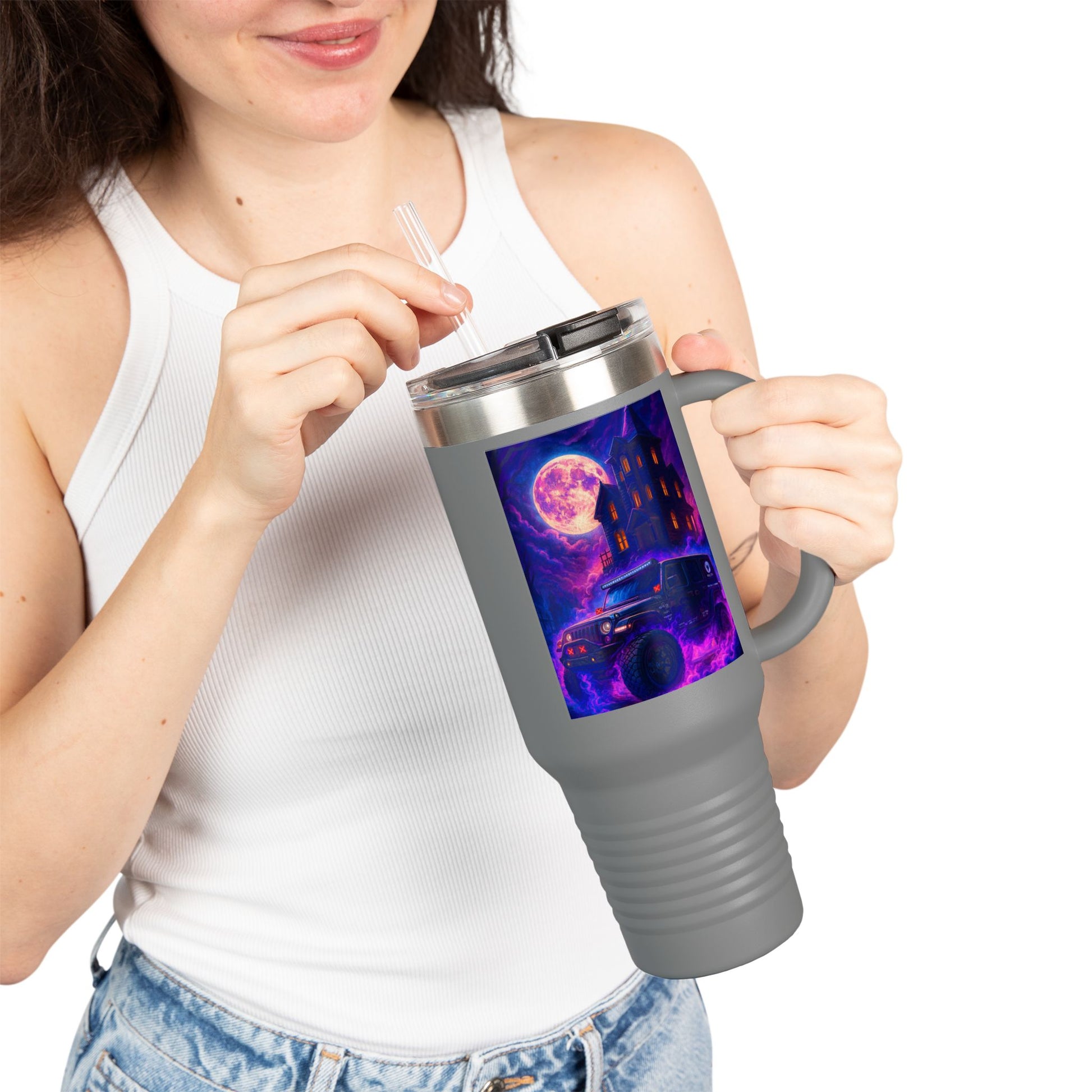 Pap Jeep Enthusiast Cosmic Adventure Insulated Travel Mug, 40oz - Perfect for Road Trips, Camping, and Stargazing - Unique Gifts for Wanderlusters, Coffee [...]