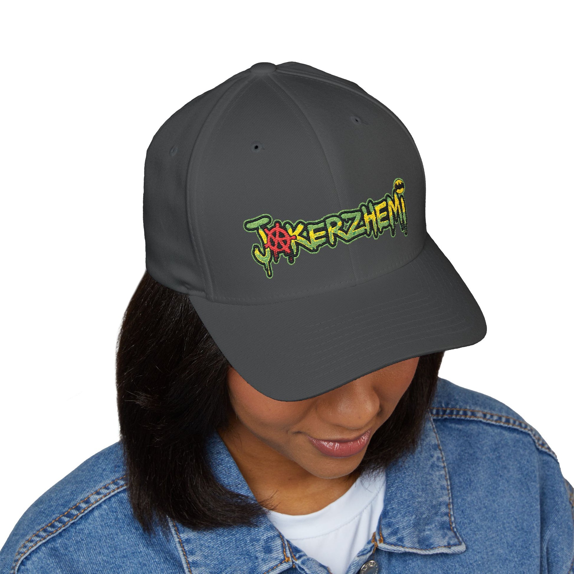Embroidered Graffiti Logo Cap — 'Jokerzheim' Streetwear Hat