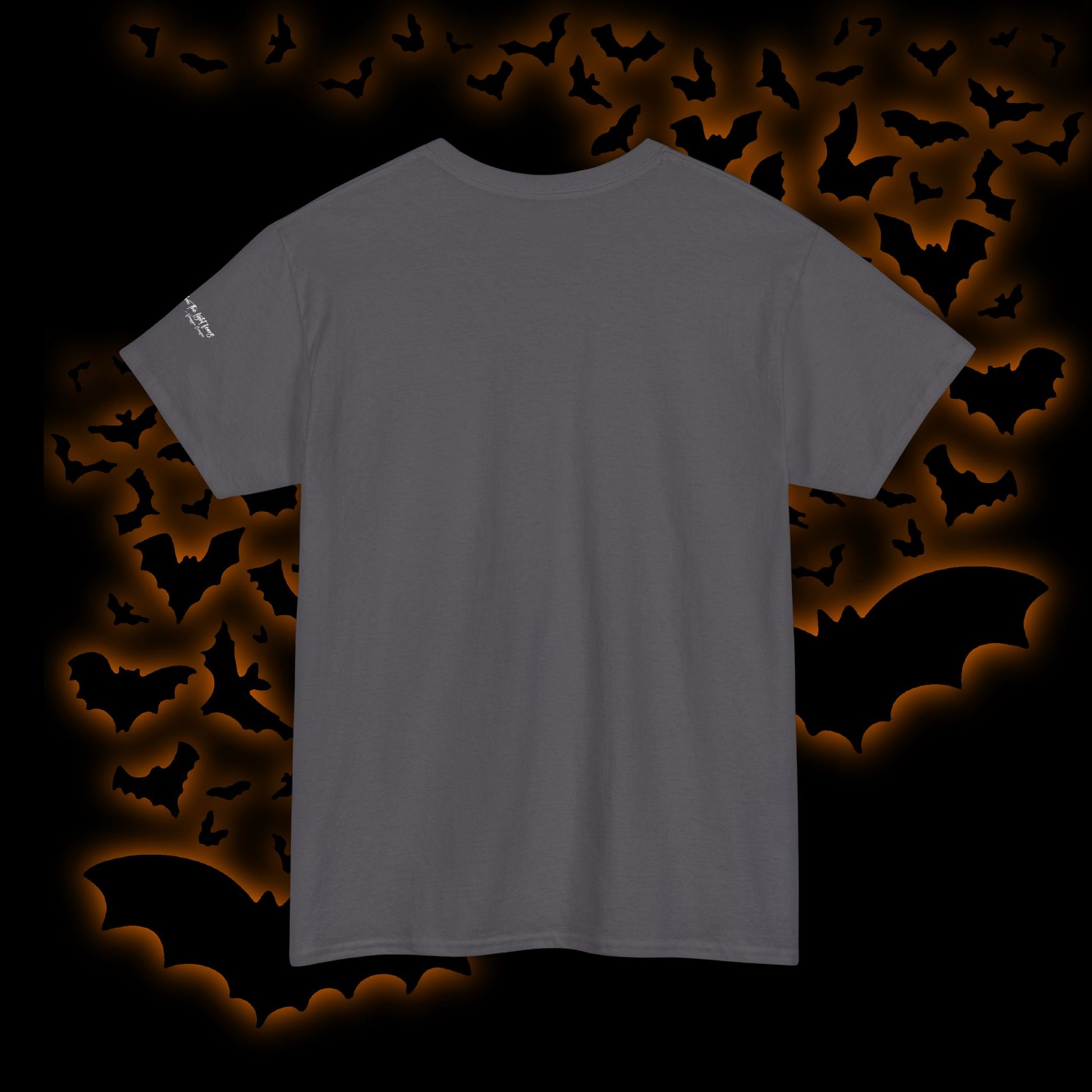 Limited Edition Autographed Vampyro Crimson Ethereal I am The Shadow the Light Fears Art Tee, Unisex Heavy Cotton Tee with Portrait Design, Ideal for Art Lovers, Casual Wear, Gifts for Occasions, Fashion Statement