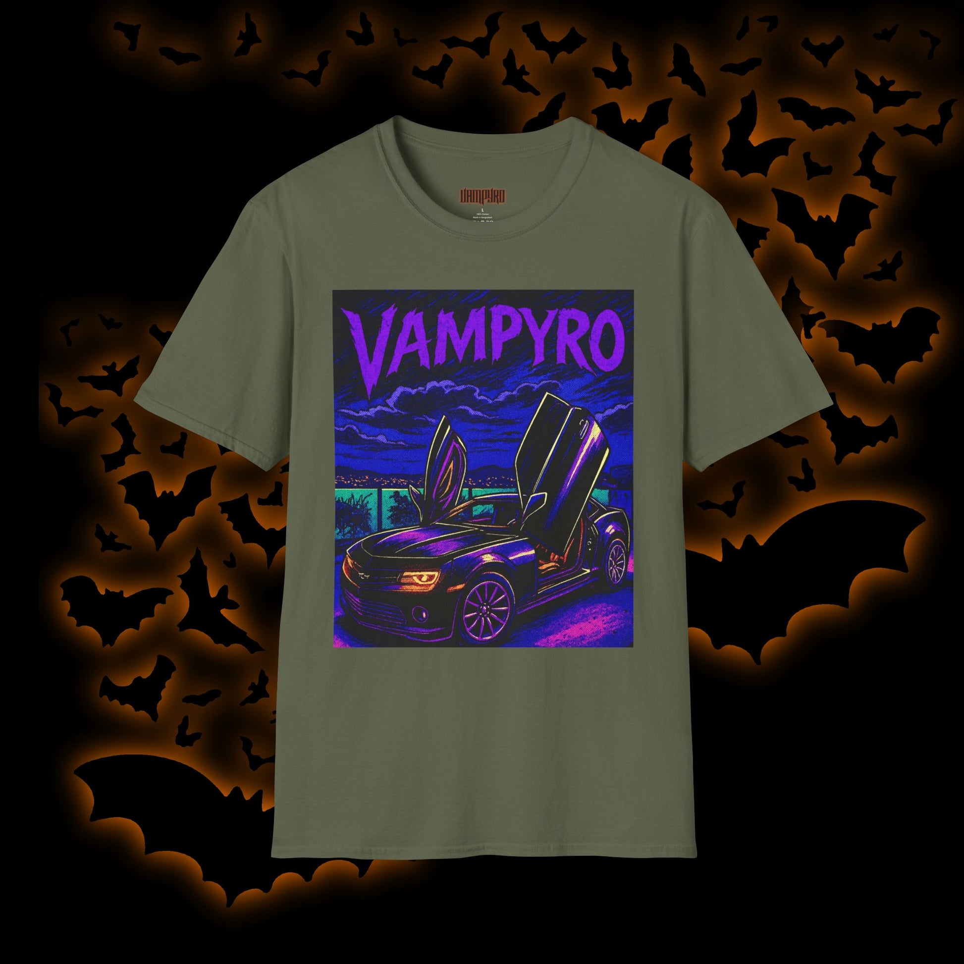 Vampyro Camaro Collectors T-Shirt, Graphic Tee for Car Lovers, Unisex T-Shirt, Retro Car Apparel, Gift for Auto Enthusiasts