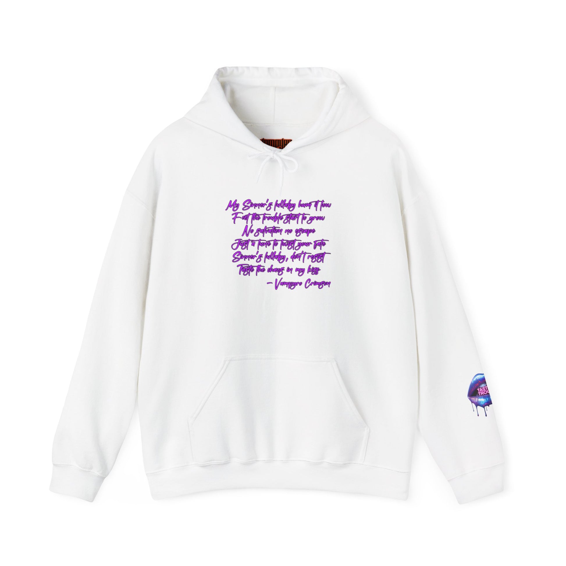 Taste of Trouble Inspirational Hoodie for Creative Souls, Motivational Sweatshirt, Unisex Heavy Blend, Modern Casual Wear, Gift for Artists, Trendy [...]