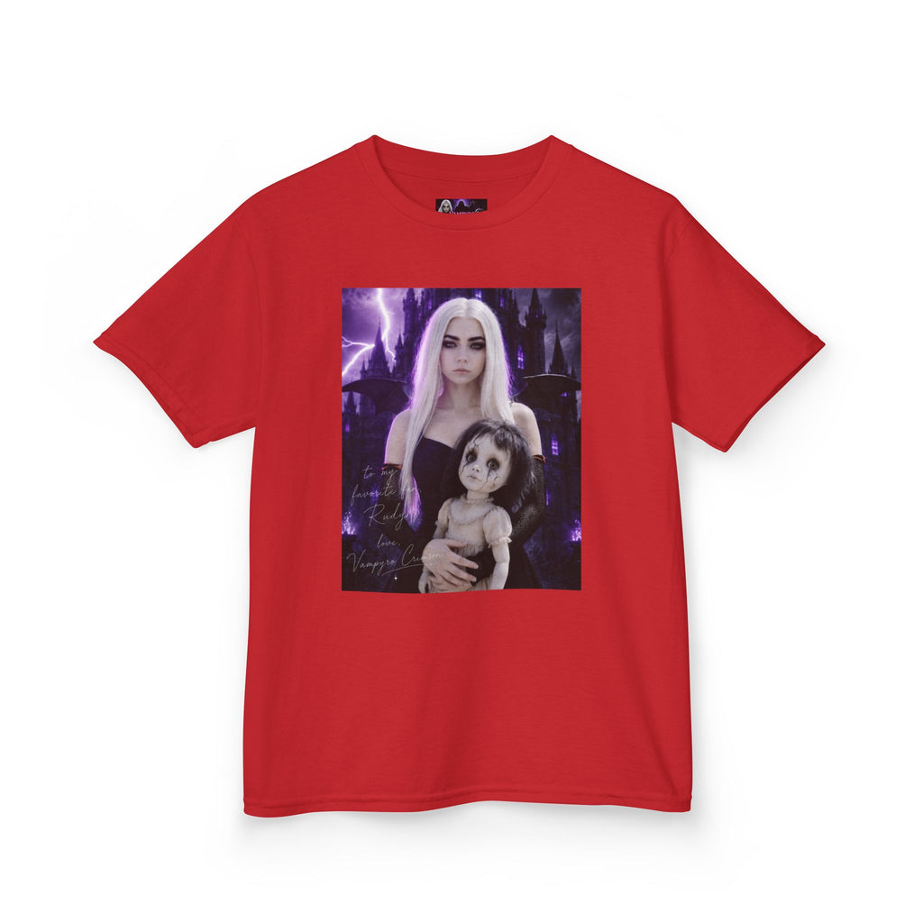 Vampyro Crimson “Haunted Music Box” Official Kids Tee – Gothic Doll Edition