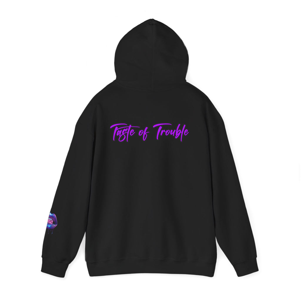 Taste of Trouble Inspirational Hoodie for Creative Souls, Motivational Sweatshirt, Unisex Heavy Blend, Modern Casual Wear, Gift for Artists, Trendy [...]