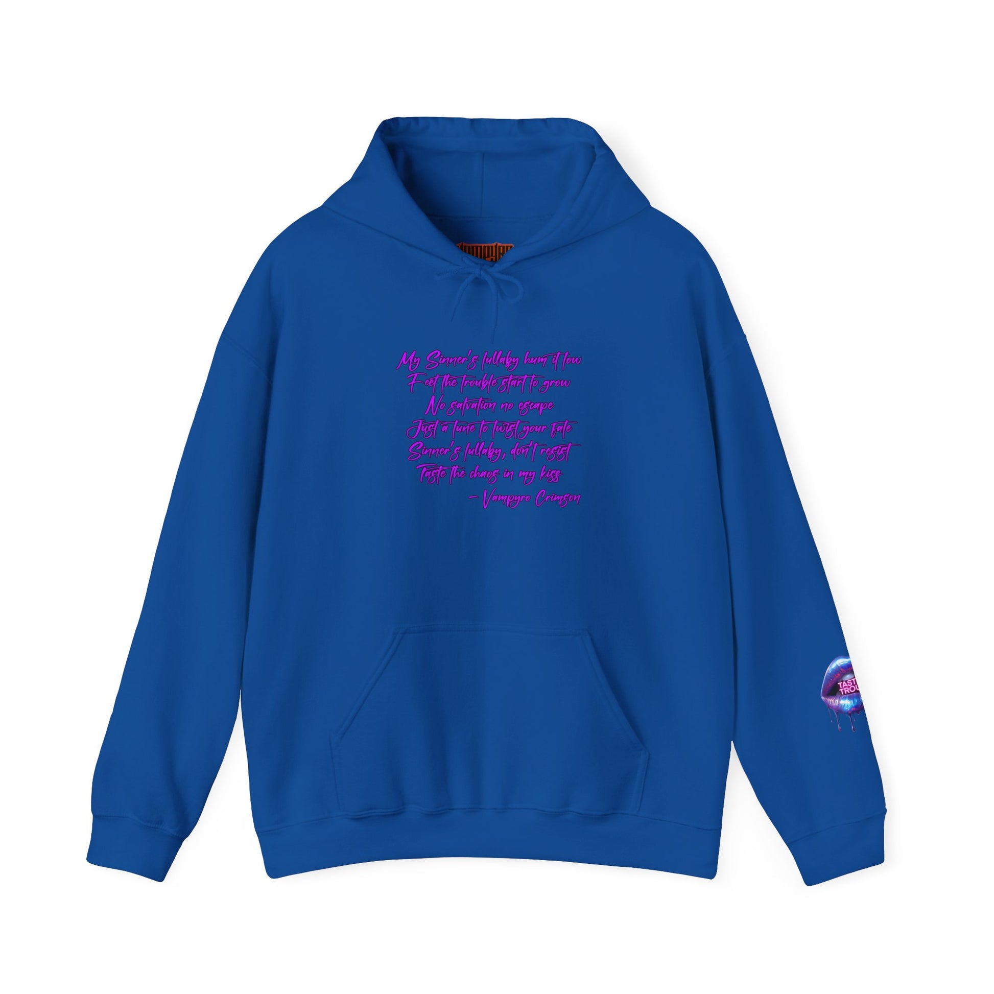 Taste of Trouble Inspirational Hoodie for Creative Souls, Motivational Sweatshirt, Unisex Heavy Blend, Modern Casual Wear, Gift for Artists, Trendy [...]
