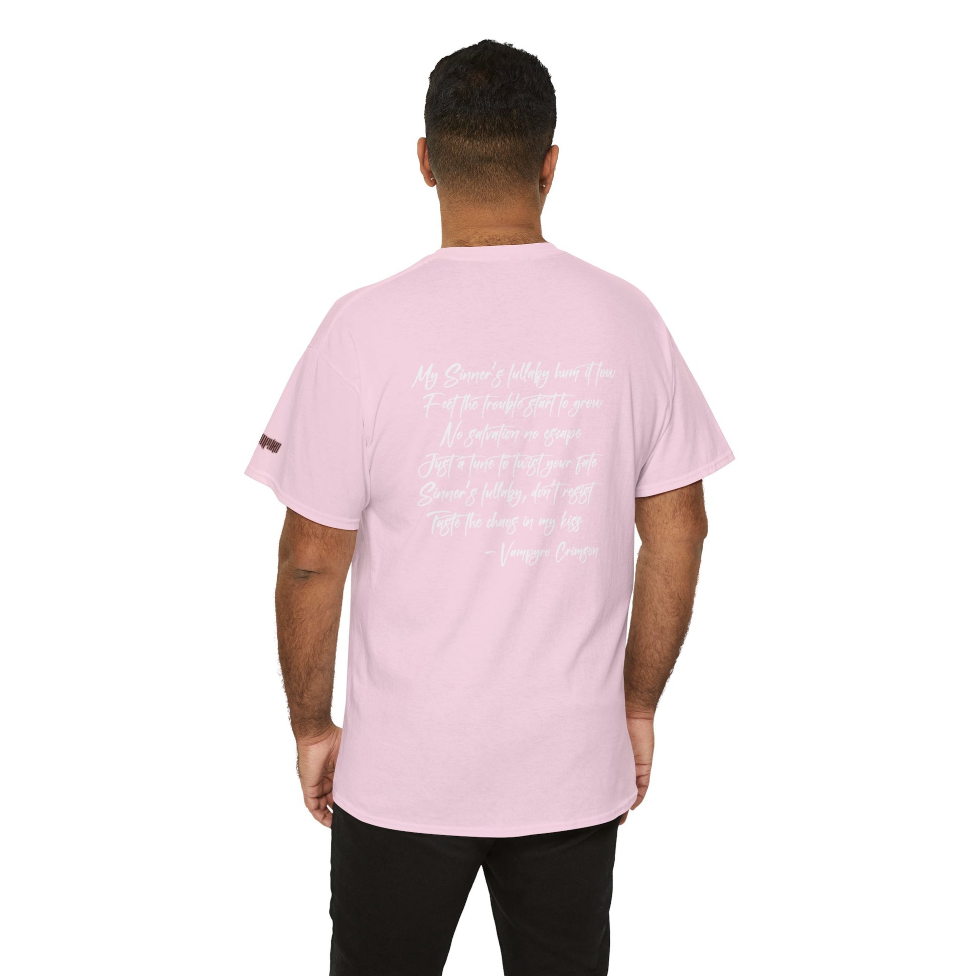 Taste of Trouble Vampyro Crimson Lyrics Unisex Heavy Cotton Tee - Casual Comfort, Everyday Wear, Gift for Friends, Stylish Casual Tee, Versatile Fashion