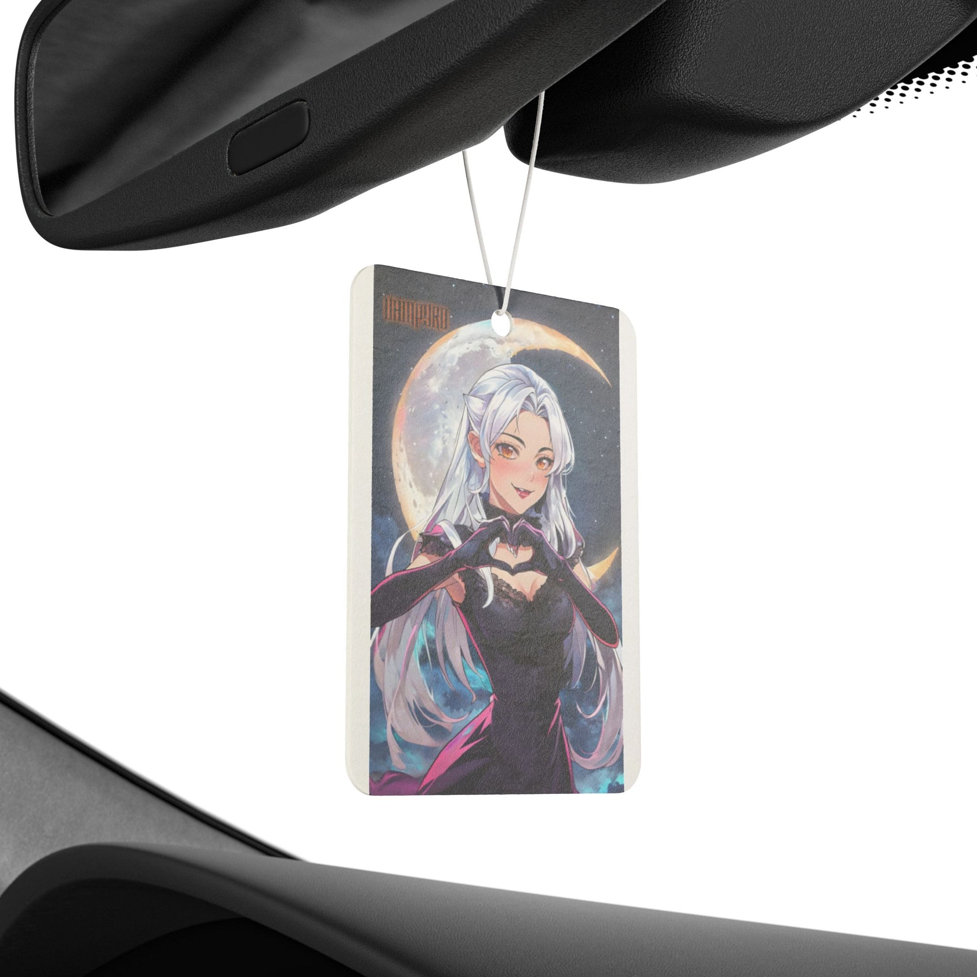 Vampyro Crimson Enchanting Car Air Freshener, Anime Air Freshener for Car, Unique Gift, Scented Air Freshener, Car Decor, Cosplay Decor, Moonlight Design