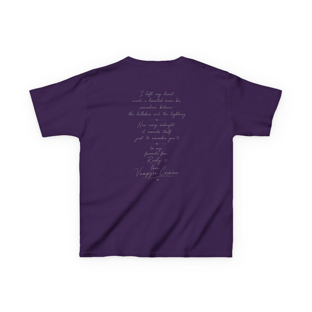 Vampyro Crimson “Haunted Music Box” Official Kids Tee – Gothic Doll Edition