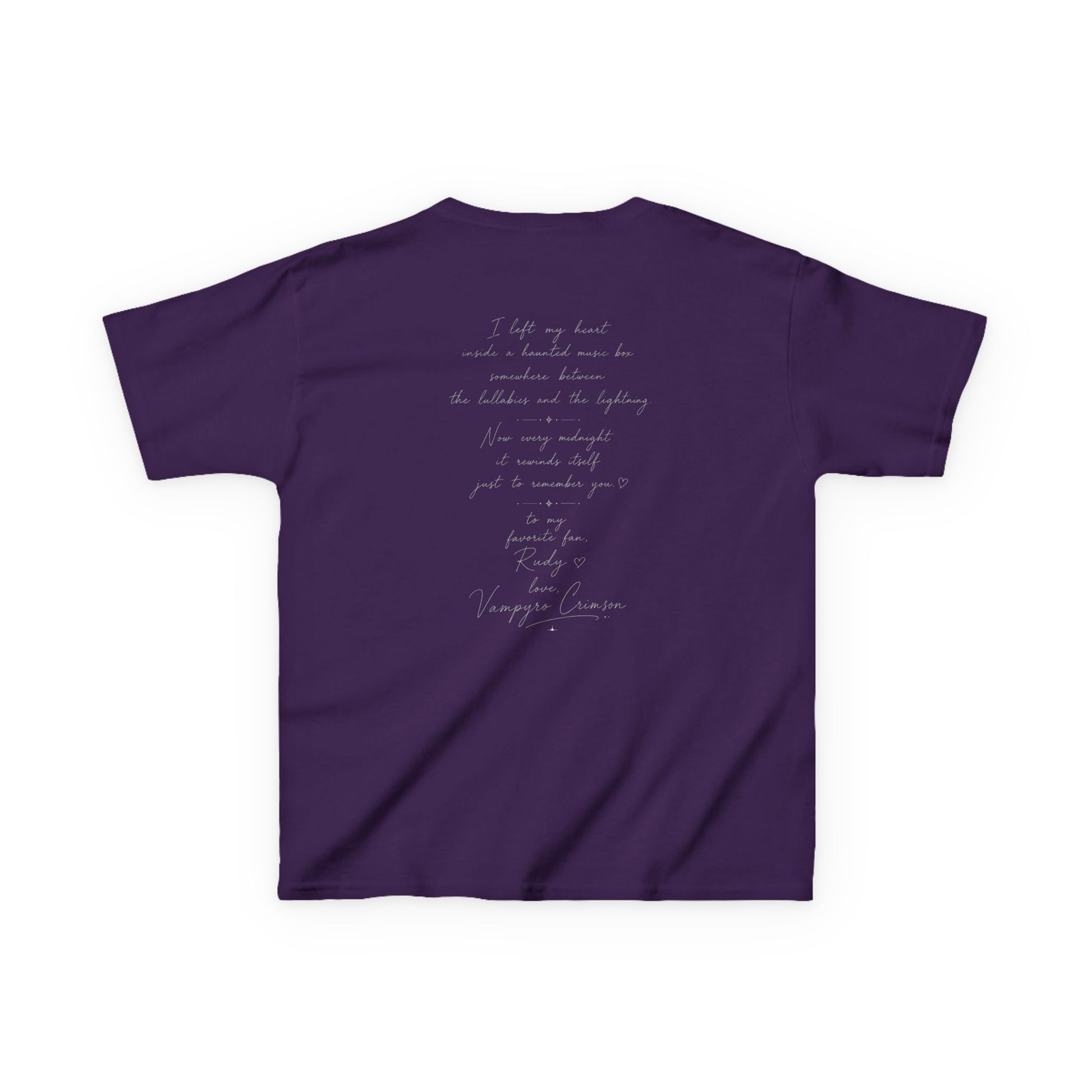 Vampyro Crimson “Haunted Music Box” Official Kids Tee – Gothic Doll Edition