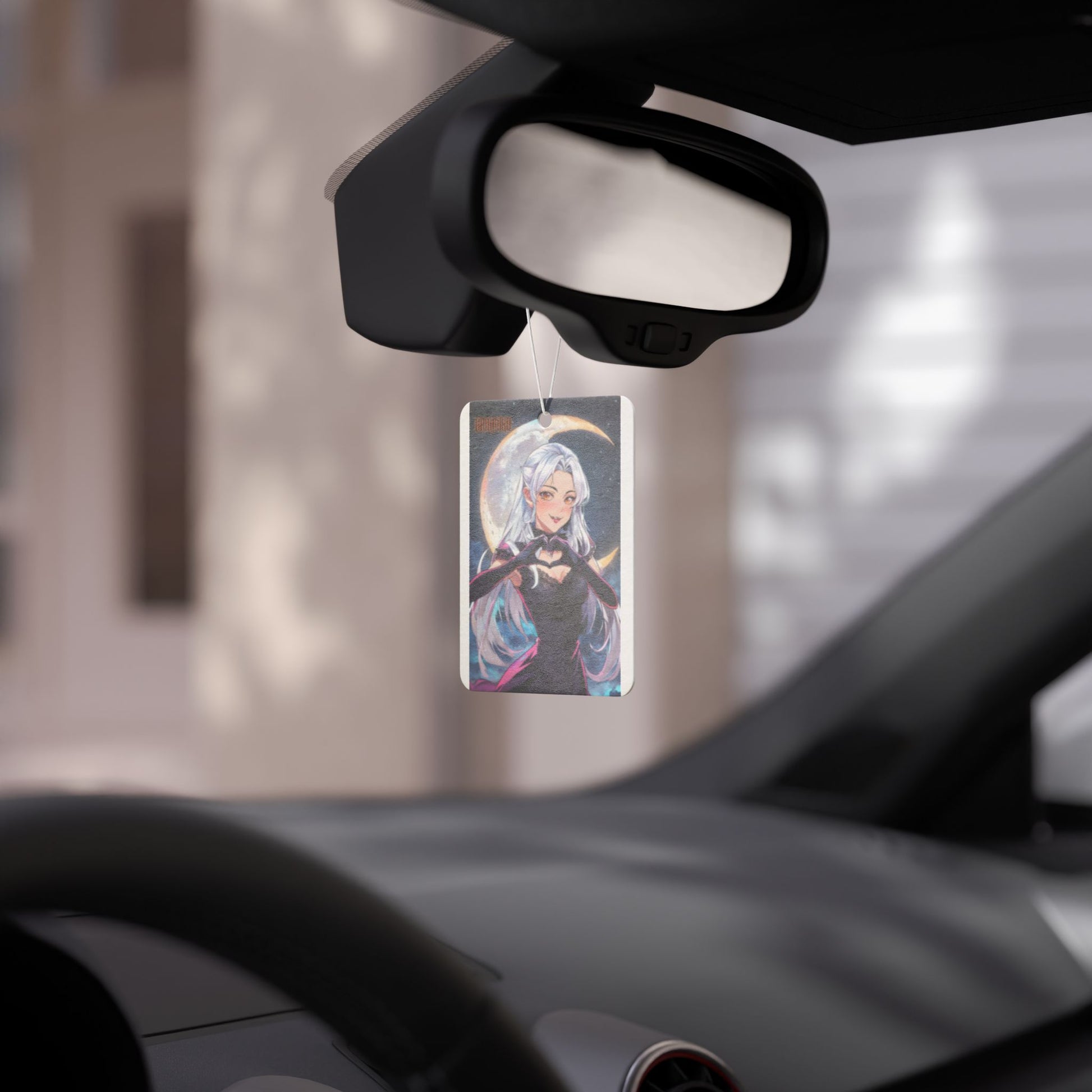 Vampyro Crimson Enchanting Car Air Freshener, Anime Air Freshener for Car, Unique Gift, Scented Air Freshener, Car Decor, Cosplay Decor, Moonlight Design