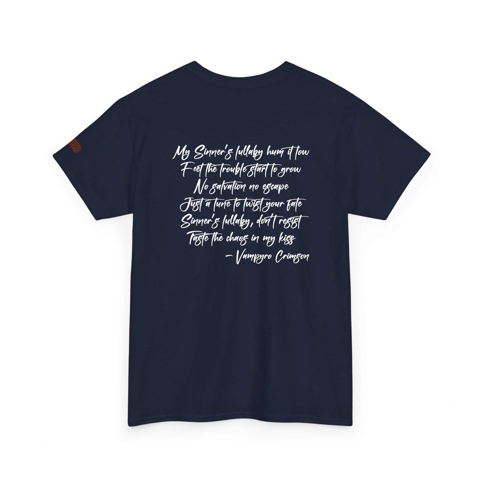 Taste of Trouble Vampyro Crimson Lyrics Unisex Heavy Cotton Tee - Casual Comfort, Everyday Wear, Gift for Friends, Stylish Casual Tee, Versatile Fashion