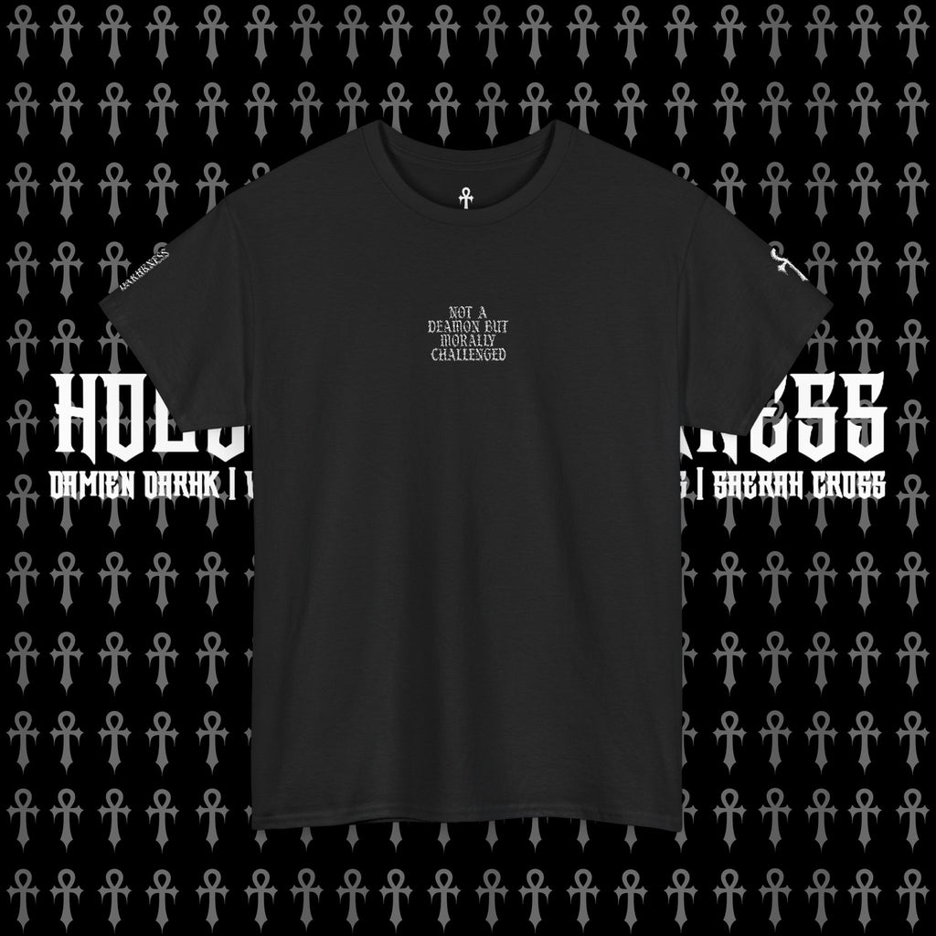 Not a Demon but Morally Challenged - Embroidered Tee