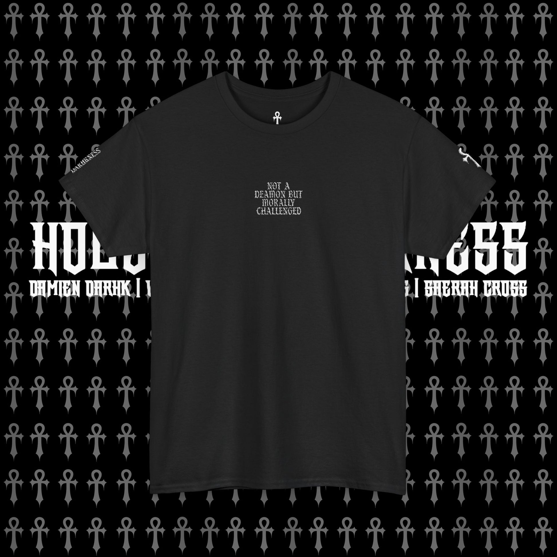 Not a Demon but Morally Challenged - Embroidered Tee