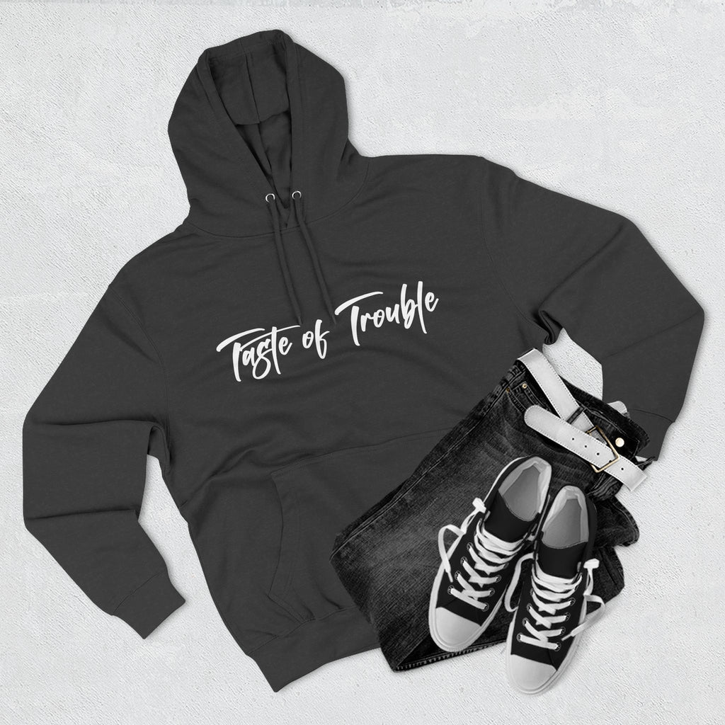 Taste of Trouble Fleece Pullover, Cozy Gift for Women, Casual Wear, Motivational Apparel, Holiday Gift