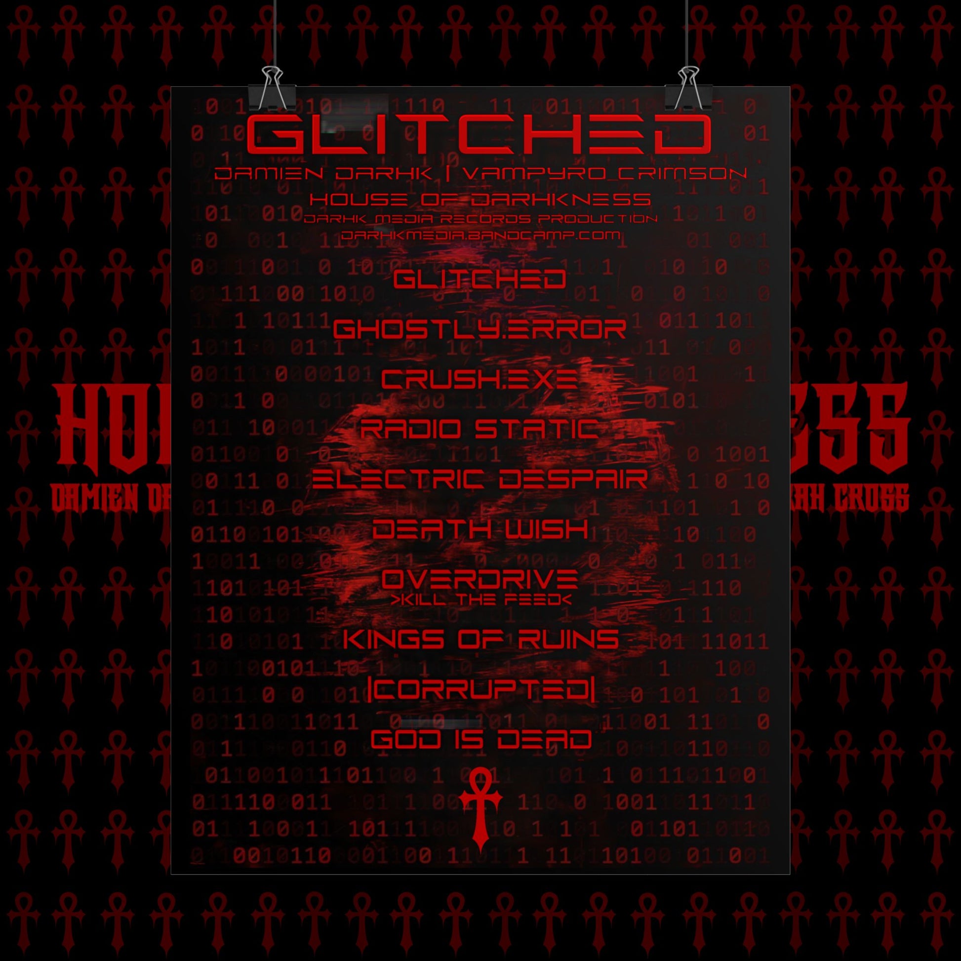 GLITCHED Music Poster